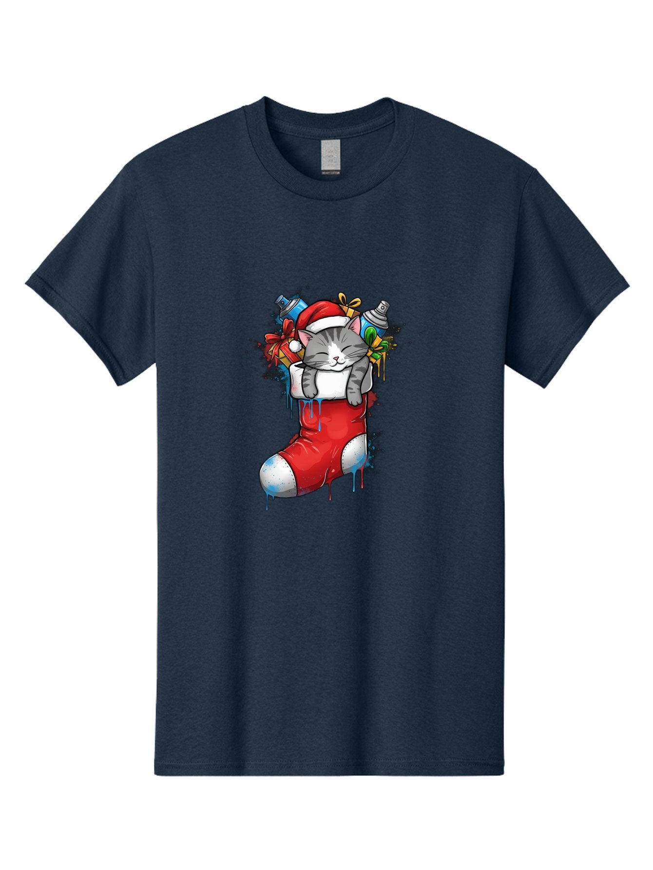 Cat-In-Christmas-Stocking-4 Men'S Graphic Tee, 100% Cotton, Comfortable Casual Summer Wear, Machine Washable, Vintage Camera, Old Camera, Antique Camera, Black Camera, Classic Photography, Photography Equipment, Nostalgic Device, Film Camera, Bal975 11