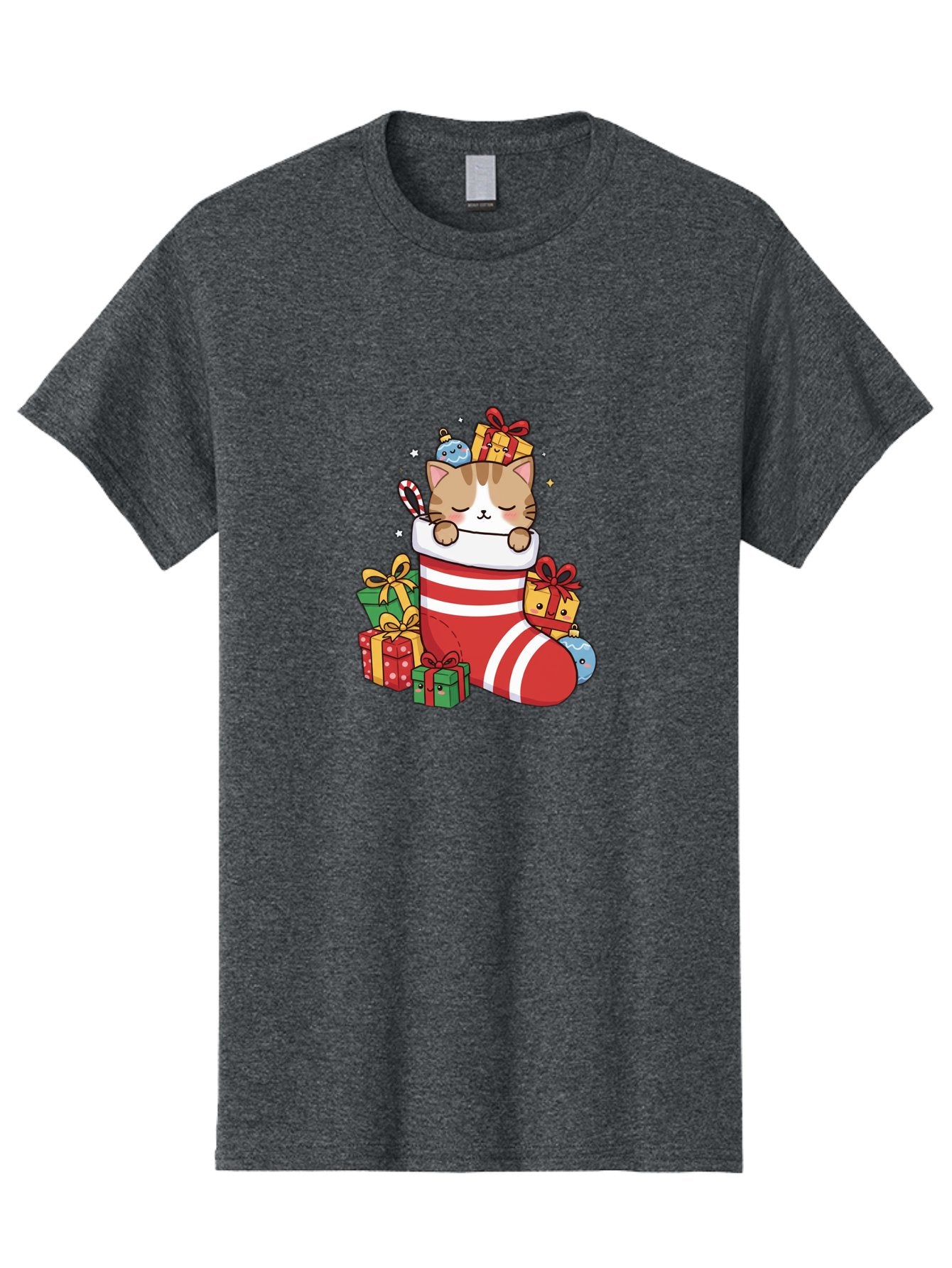 Cat-In-Christmas-Stocking-5 Men'S Graphic Tee, 100% Cotton, Comfortable Casual Summer Wear, Machine Washable, Vintage Camera, Old Camera, Antique Camera, Black Camera, Classic Photography, Photography Equipment, Nostalgic Device, Film Camera, Bal976 6