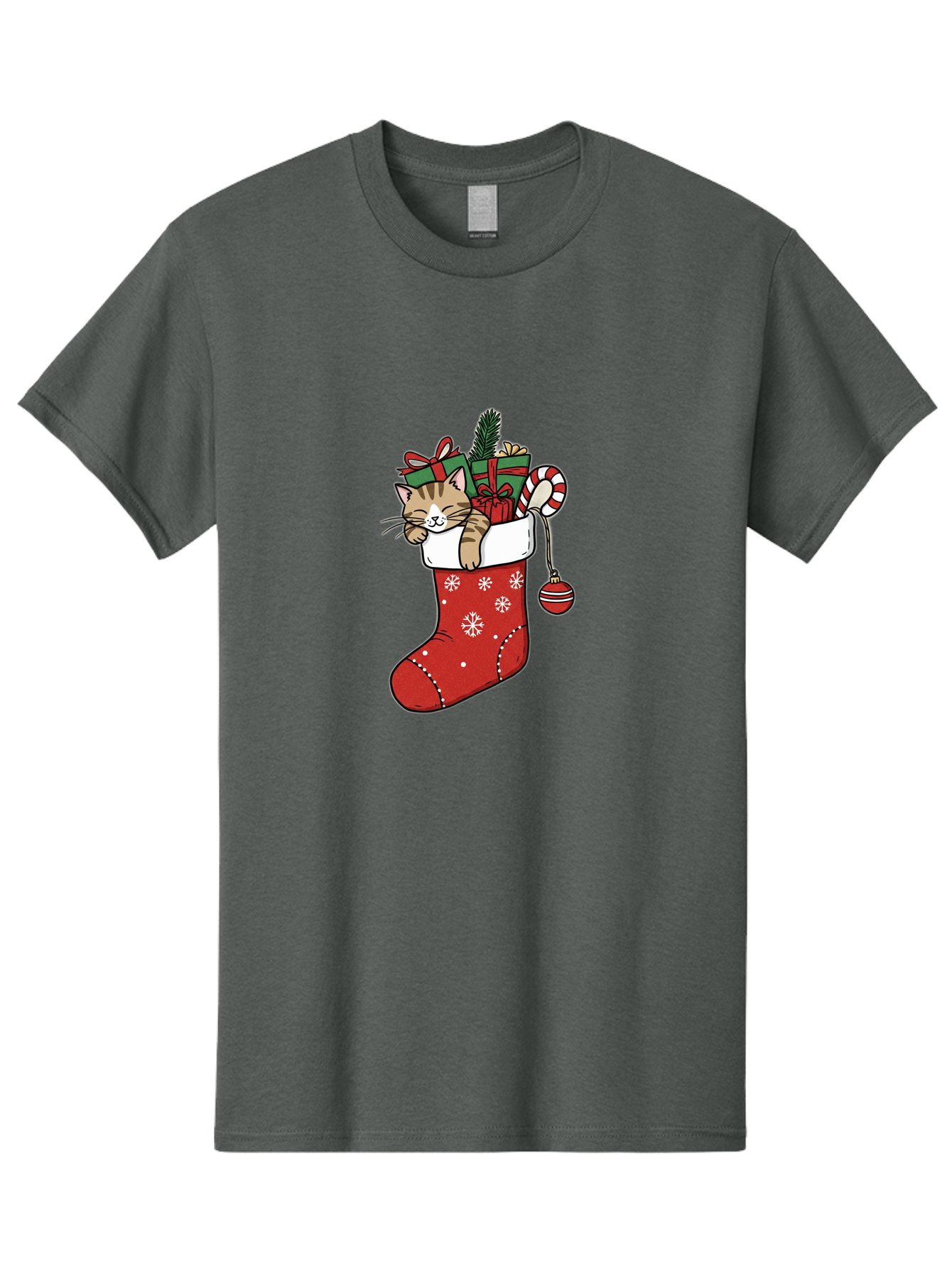 Cat-In-Christmas-Stocking-6 Men'S Graphic Tee, 100% Cotton, Comfortable Casual Summer Wear, Machine Washable, Vintage Camera, Old Camera, Antique Camera, Black Camera, Classic Photography, Photography Equipment, Nostalgic Device, Film Camera, Bal977