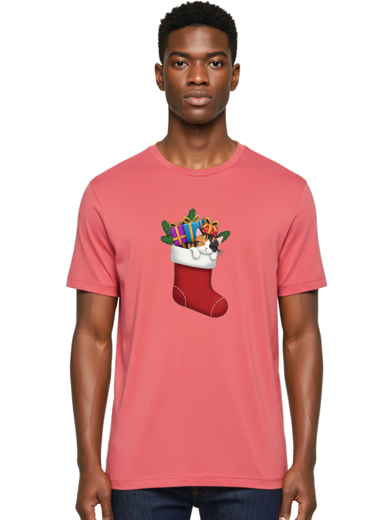 Cat-In-Christmas-Stocking-7 Men'S Graphic Tee, 100% Cotton, Comfortable Casual Summer Wear, Machine Washable, Vintage Camera, Old Camera, Antique Camera, Black Camera, Classic Photography, Photography Equipment, Nostalgic Device, Film Camera, Bal978 17