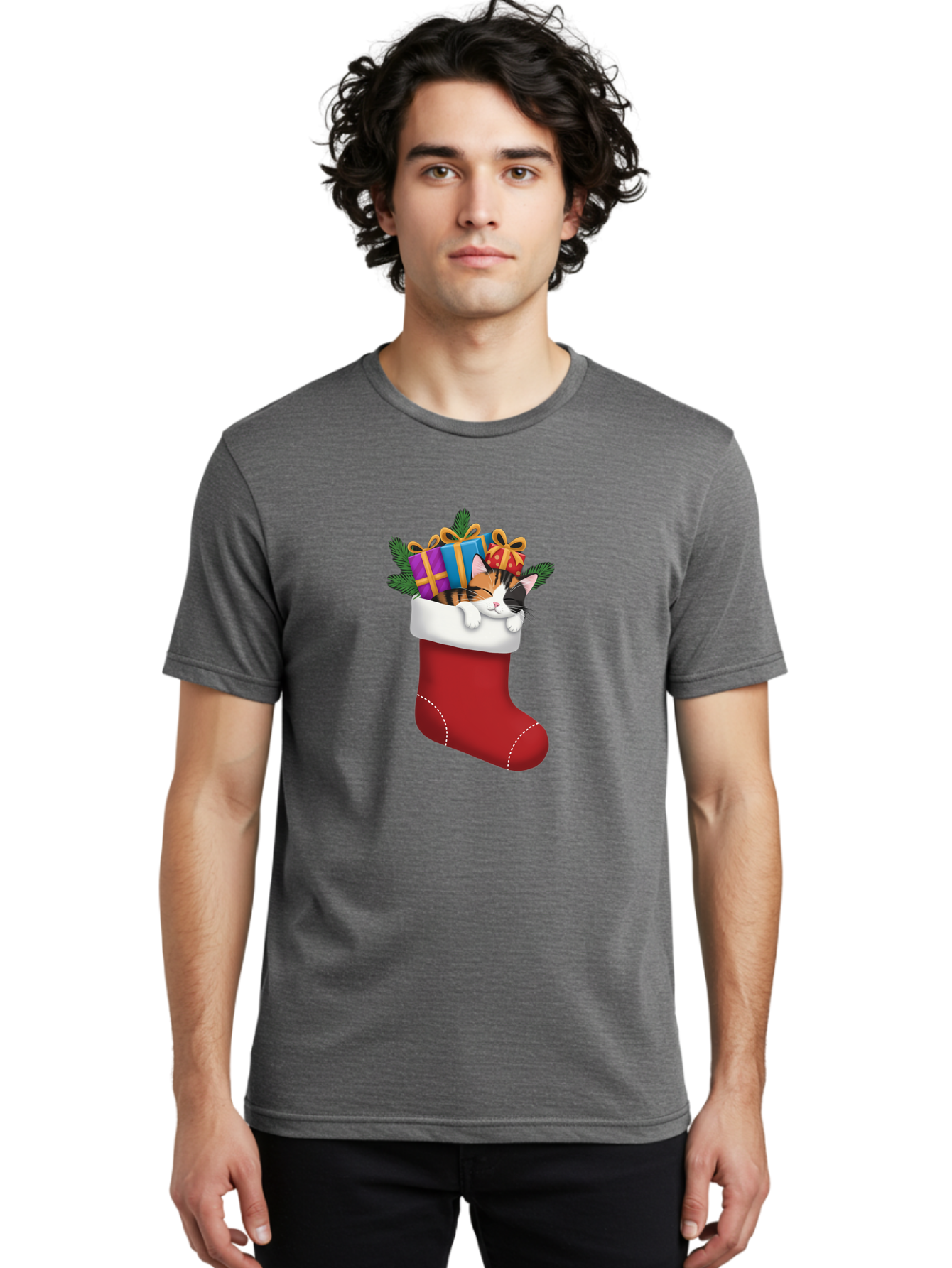 Cat-In-Christmas-Stocking-7 Men'S Graphic Tee, 100% Cotton, Comfortable Casual Summer Wear, Machine Washable, Vintage Camera, Old Camera, Antique Camera, Black Camera, Classic Photography, Photography Equipment, Nostalgic Device, Film Camera, Bal978 19