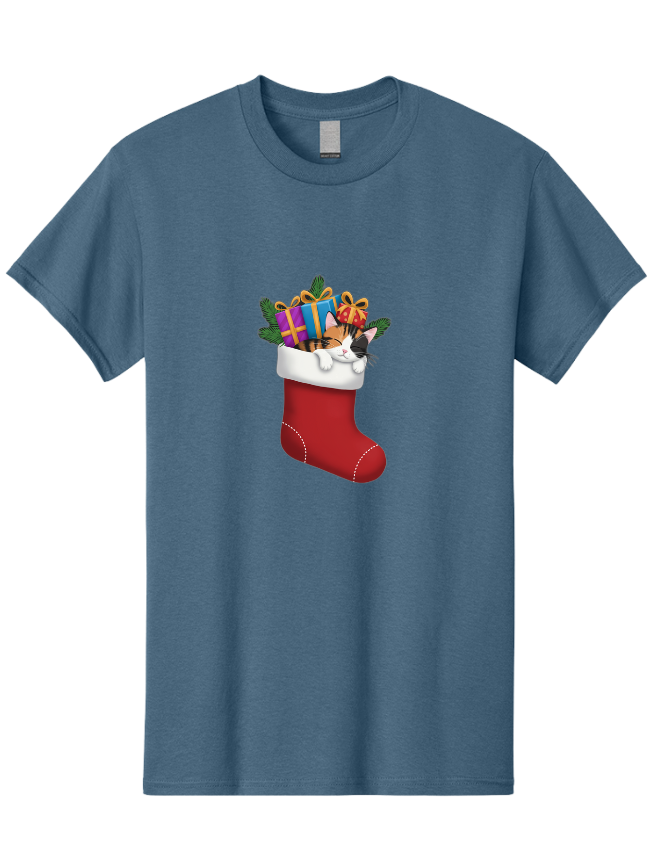 Cat-In-Christmas-Stocking-7 Men'S Graphic Tee, 100% Cotton, Comfortable Casual Summer Wear, Machine Washable, Vintage Camera, Old Camera, Antique Camera, Black Camera, Classic Photography, Photography Equipment, Nostalgic Device, Film Camera, Bal978