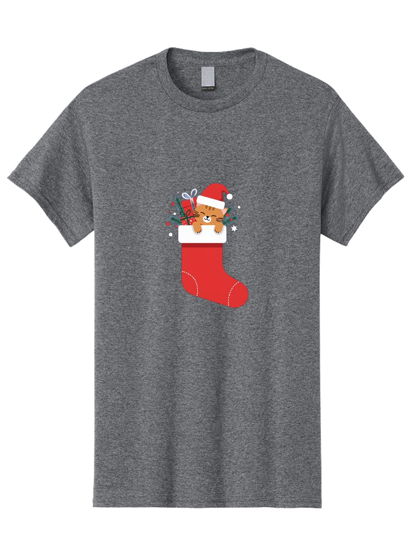 Cat-In-Christmas-Stocking Men'S Graphic Tee, 100% Cotton, Comfortable Casual Summer Wear, Machine Washable, Vintage Camera, Old Camera, Antique Camera, Black Camera, Classic Photography, Photography Equipment, Nostalgic Device, Film Camera, Bal979