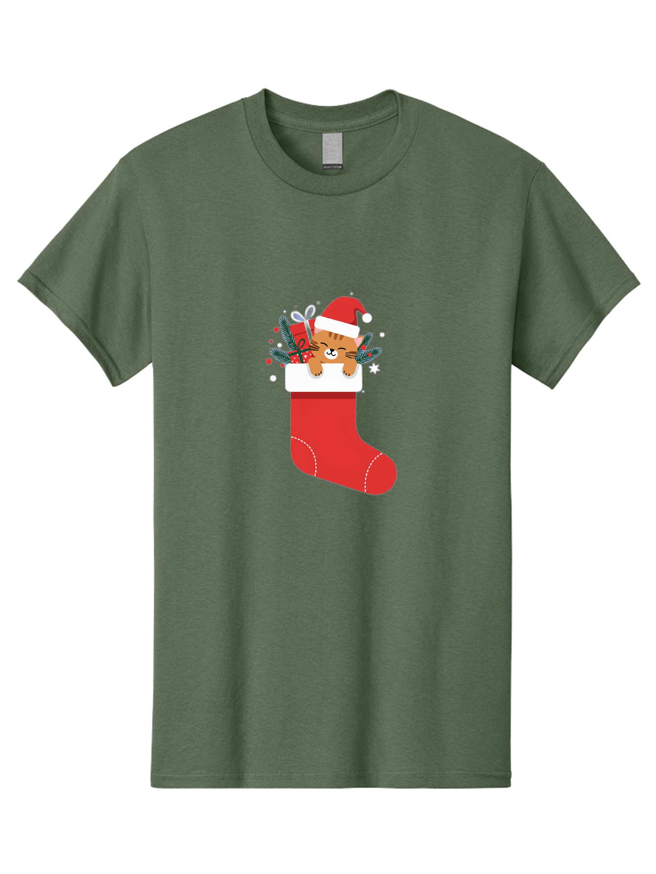 Cat-In-Christmas-Stocking Men'S Graphic Tee, 100% Cotton, Comfortable Casual Summer Wear, Machine Washable, Vintage Camera, Old Camera, Antique Camera, Black Camera, Classic Photography, Photography Equipment, Nostalgic Device, Film Camera, Bal979