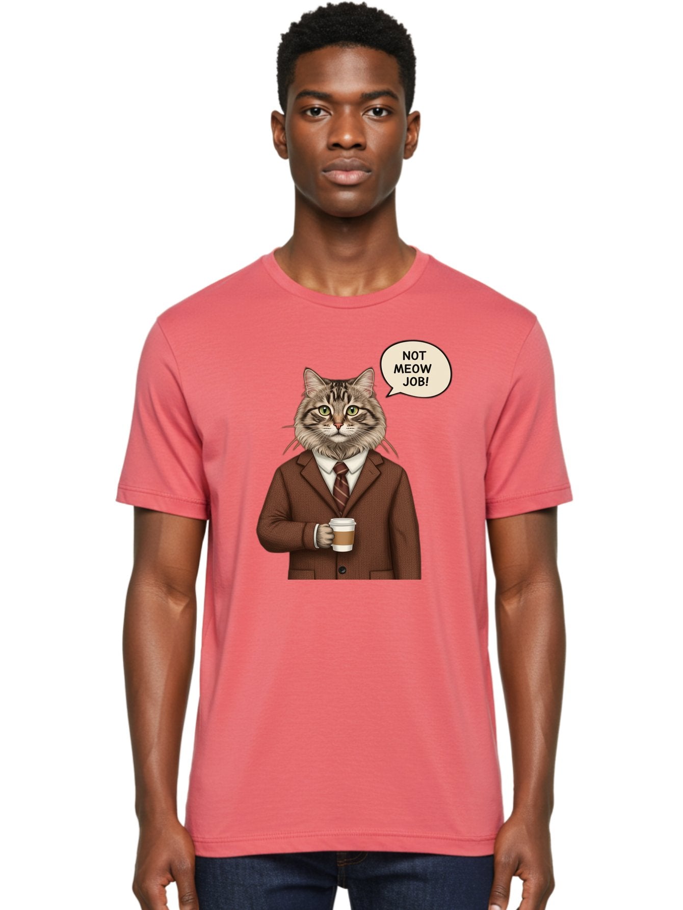Cat-In-Suit-Not-Meow-Job Men'S Graphic Tee, 100% Cotton, Comfortable Casual Summer Wear, Machine Washable, Vintage Camera, Old Camera, Antique Camera, Black Camera, Classic Photography, Photography Equipment, Nostalgic Device, Film Camera, Bal981 19