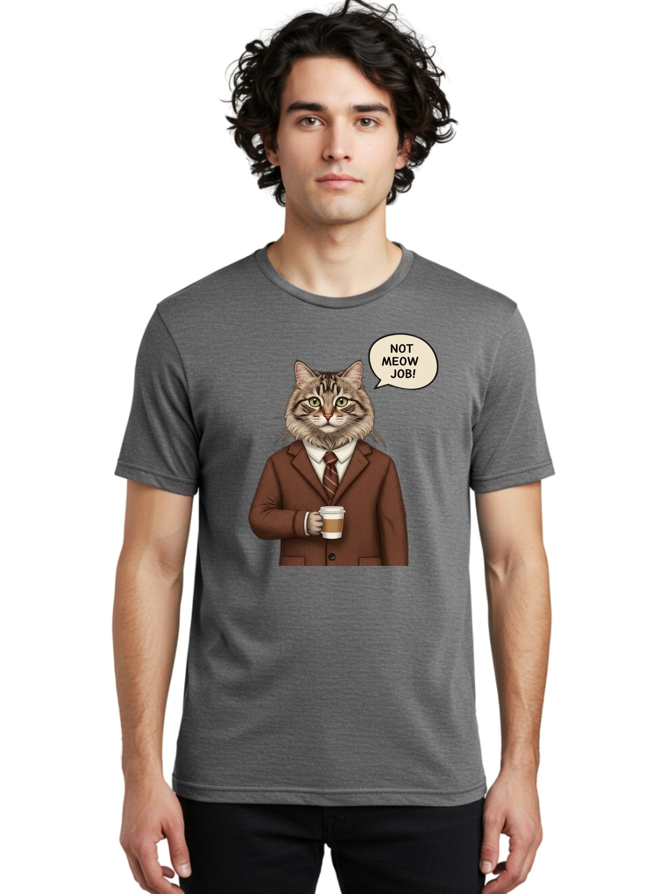 Cat-In-Suit-Not-Meow-Job Men'S Graphic Tee, 100% Cotton, Comfortable Casual Summer Wear, Machine Washable, Vintage Camera, Old Camera, Antique Camera, Black Camera, Classic Photography, Photography Equipment, Nostalgic Device, Film Camera, Bal981 20