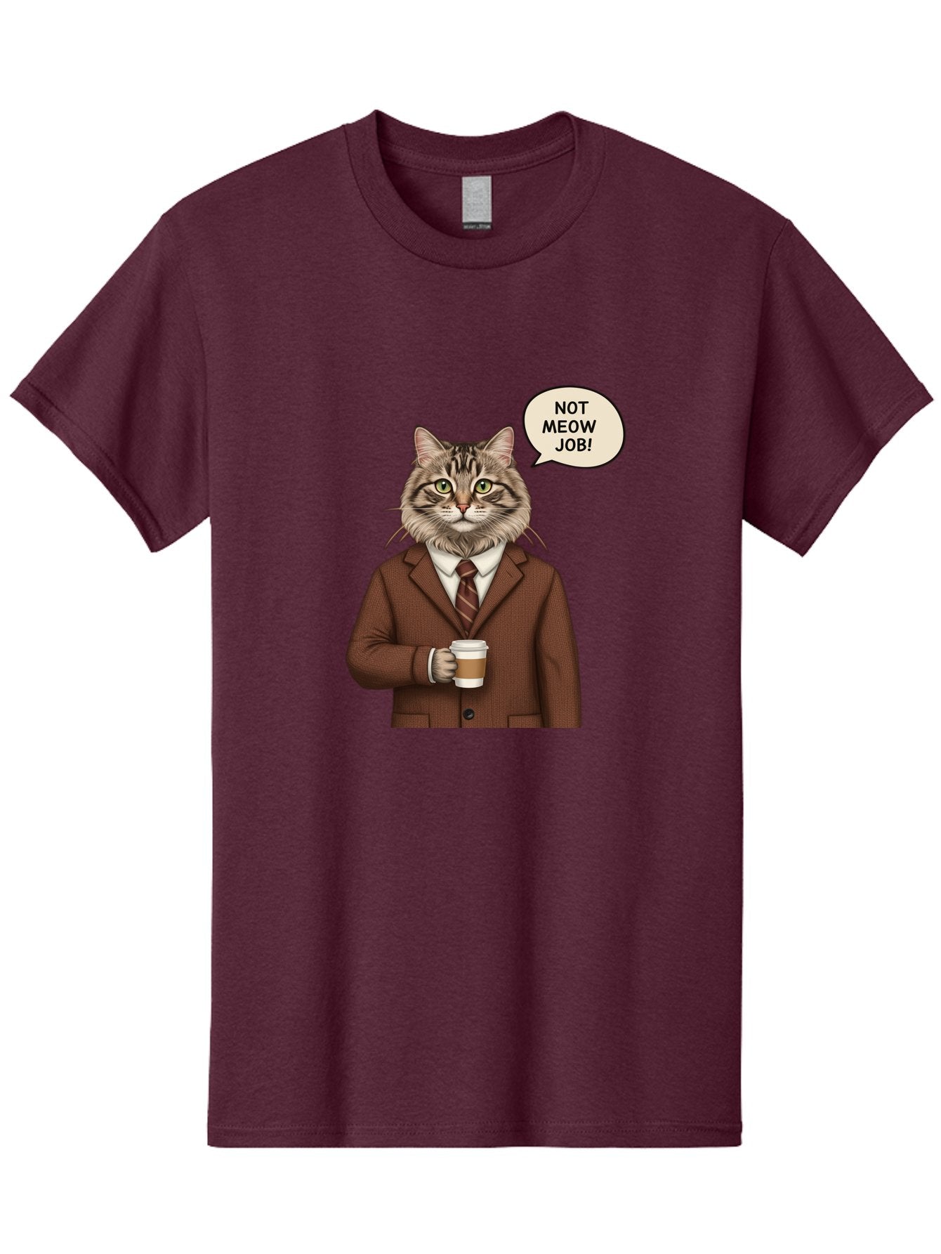 Cat-In-Suit-Not-Meow-Job Men'S Graphic Tee, 100% Cotton, Comfortable Casual Summer Wear, Machine Washable, Vintage Camera, Old Camera, Antique Camera, Black Camera, Classic Photography, Photography Equipment, Nostalgic Device, Film Camera, Bal981 6