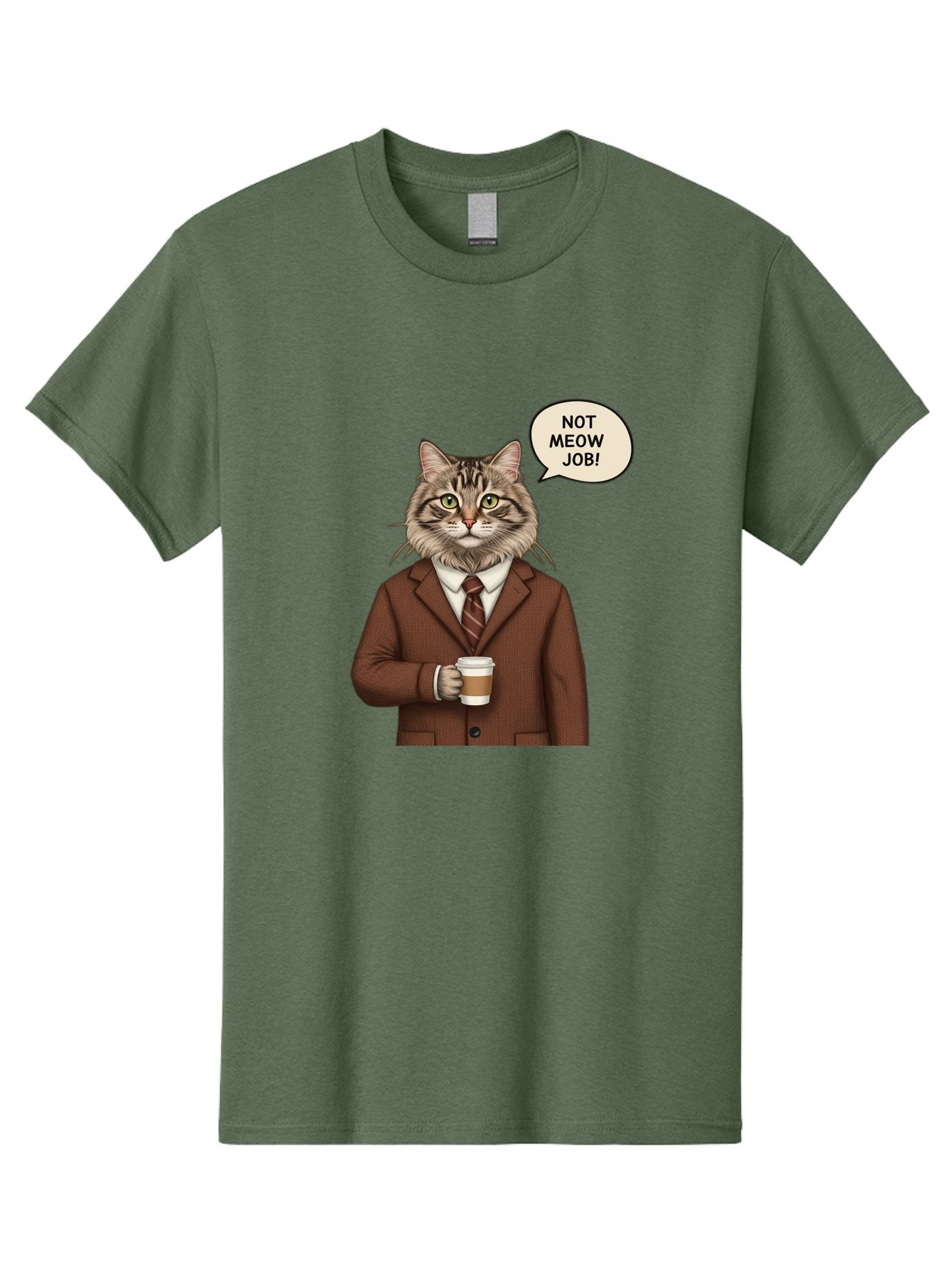 Cat-In-Suit-Not-Meow-Job Men'S Graphic Tee, 100% Cotton, Comfortable Casual Summer Wear, Machine Washable, Vintage Camera, Old Camera, Antique Camera, Black Camera, Classic Photography, Photography Equipment, Nostalgic Device, Film Camera, Bal981 11