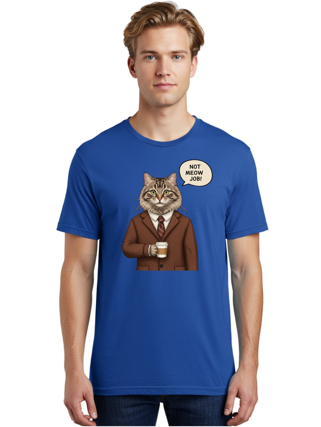 Cat-In-Suit-Not-Meow-Job Men'S Graphic Tee, 100% Cotton, Comfortable Casual Summer Wear, Machine Washable, Vintage Camera, Old Camera, Antique Camera, Black Camera, Classic Photography, Photography Equipment, Nostalgic Device, Film Camera, Bal981 18