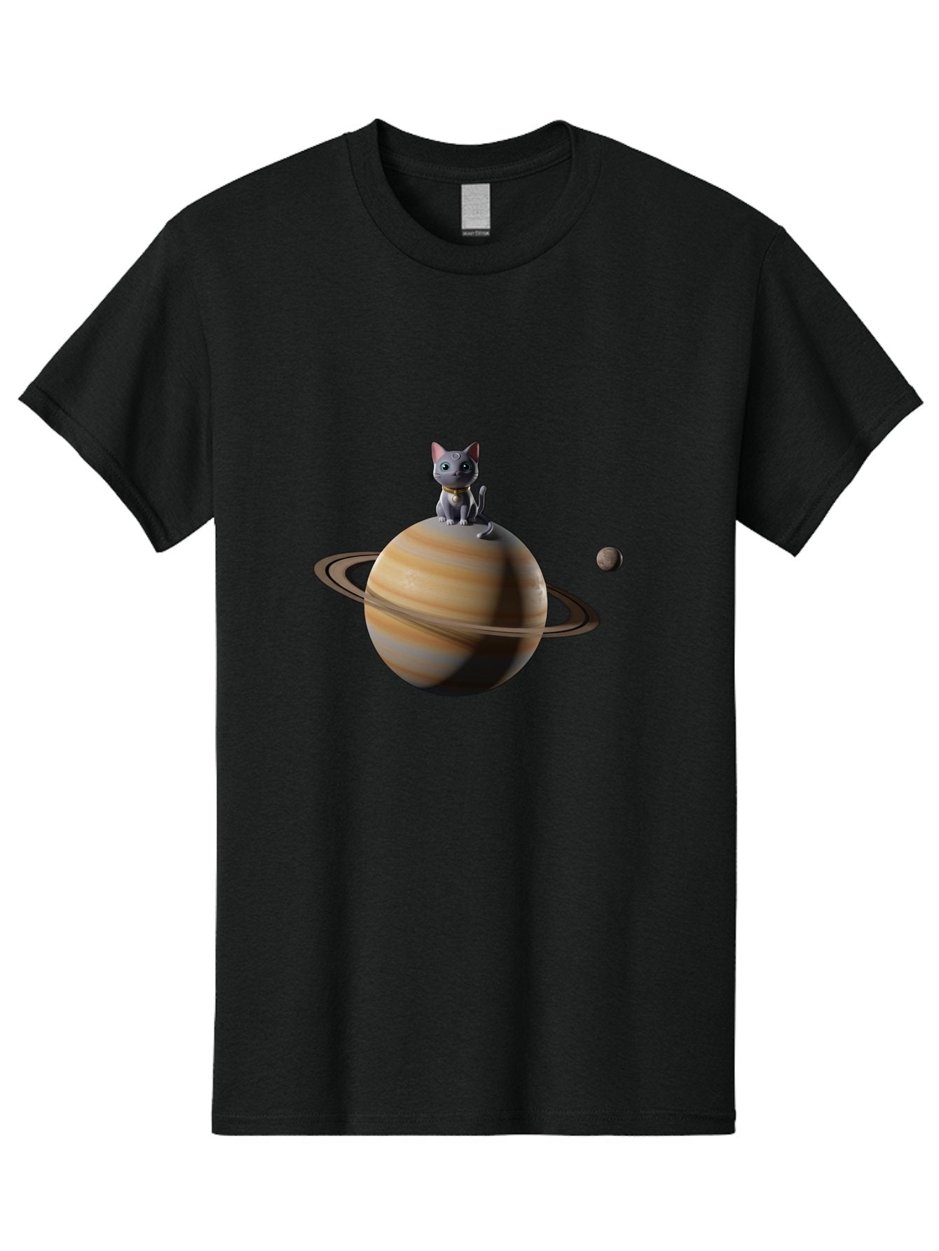 Cat-On-Saturn-1 Men'S Graphic Tee, 100% Cotton, Comfortable Casual Summer Wear, Machine Washable, Vintage Camera, Old Camera, Antique Camera, Black Camera, Classic Photography, Photography Equipment, Nostalgic Device, Film Camera, Camera Art Bal985 14