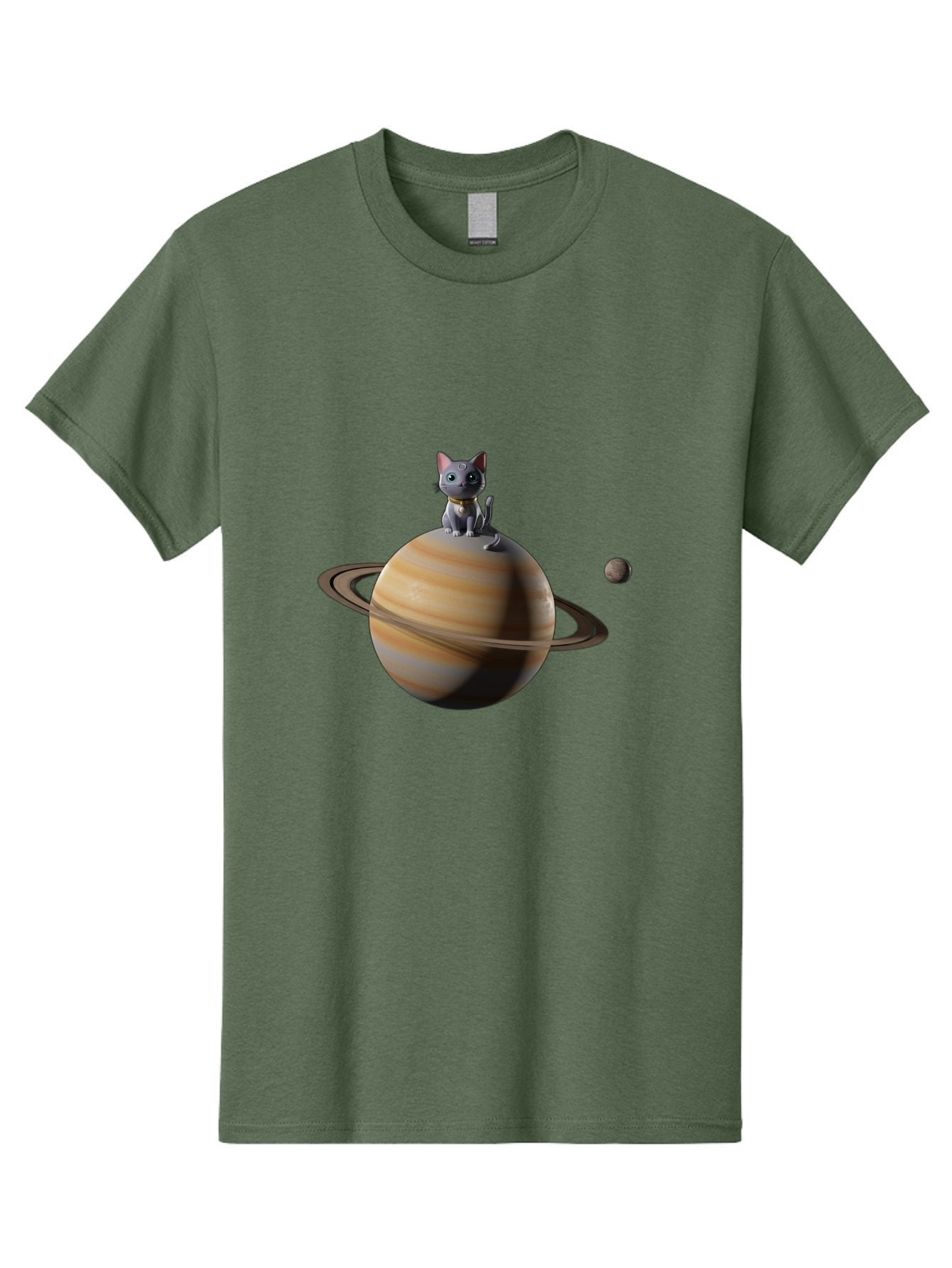 Cat-On-Saturn-1 Men'S Graphic Tee, 100% Cotton, Comfortable Casual Summer Wear, Machine Washable, Vintage Camera, Old Camera, Antique Camera, Black Camera, Classic Photography, Photography Equipment, Nostalgic Device, Film Camera, Camera Art Bal985 6