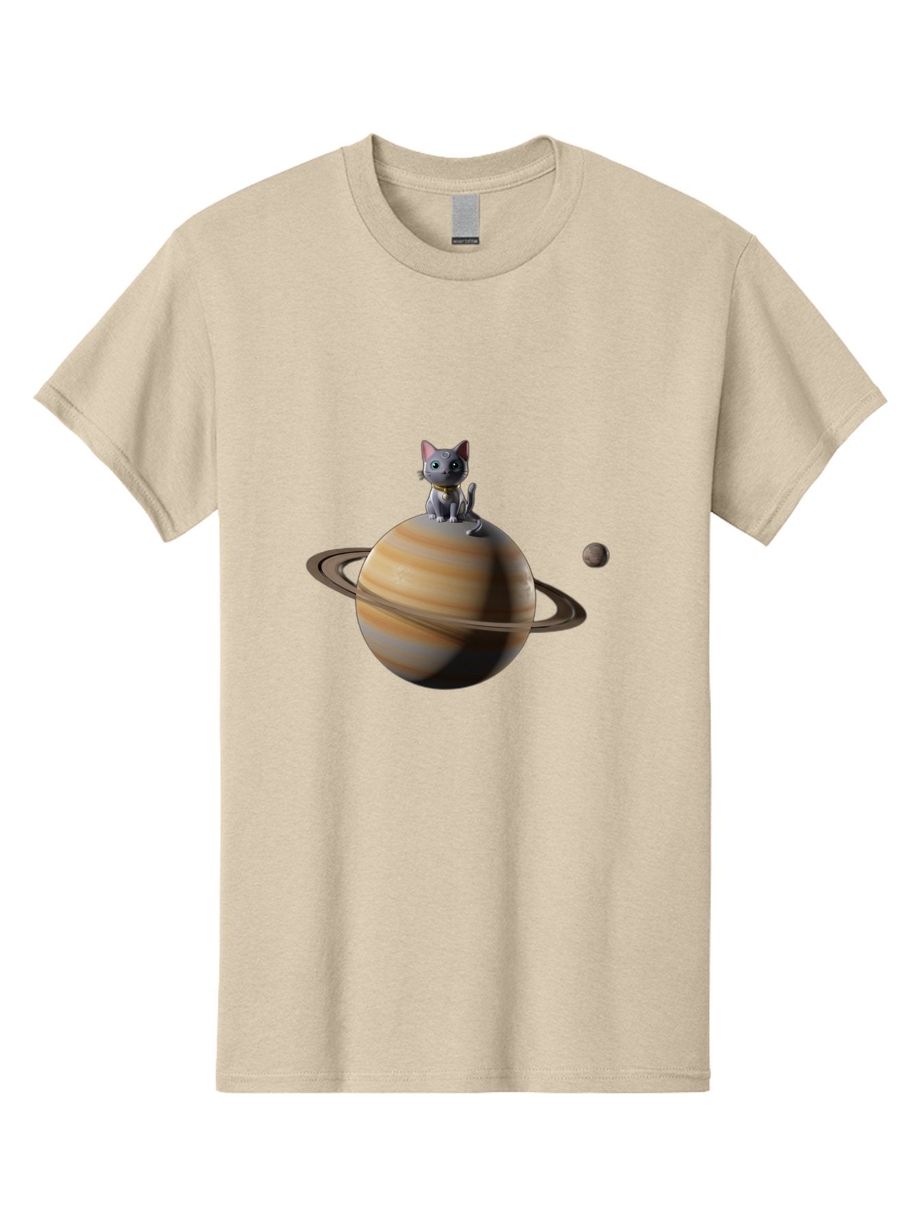 Cat-On-Saturn-1 Men'S Graphic Tee, 100% Cotton, Comfortable Casual Summer Wear, Machine Washable, Vintage Camera, Old Camera, Antique Camera, Black Camera, Classic Photography, Photography Equipment, Nostalgic Device, Film Camera, Camera Art Bal985 4