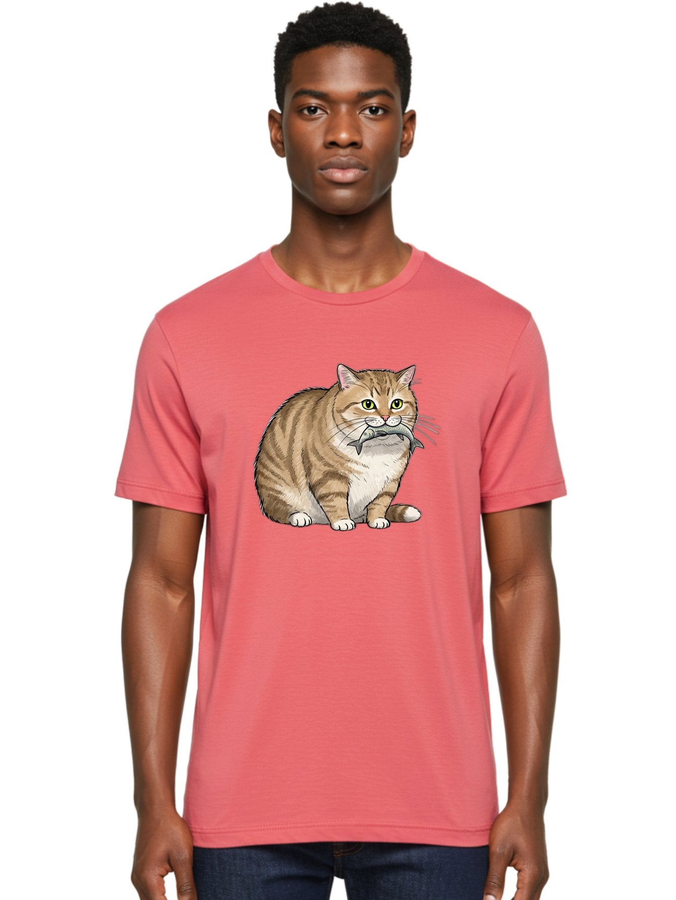 Cat-With-Fish-10 Men'S Graphic Tee, 100% Cotton, Comfortable Casual Summer Wear, Machine Washable, Vintage Camera, Old Camera, Antique Camera, Black Camera, Classic Photography, Photography Equipment, Nostalgic Device, Film Camera, Camera Art Bal989 25