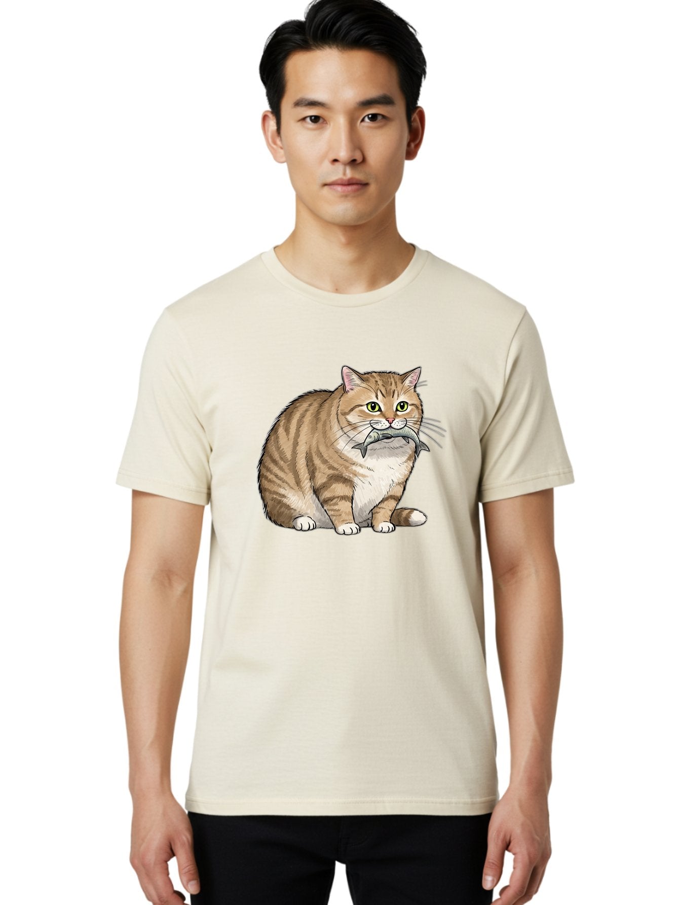 Cat-With-Fish-10 Men'S Graphic Tee, 100% Cotton, Comfortable Casual Summer Wear, Machine Washable, Vintage Camera, Old Camera, Antique Camera, Black Camera, Classic Photography, Photography Equipment, Nostalgic Device, Film Camera, Camera Art Bal989 19