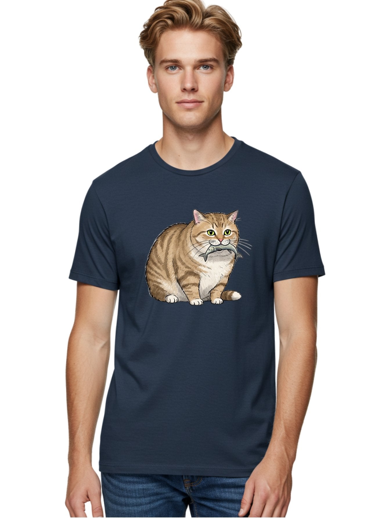 Cat-With-Fish-10 Men'S Graphic Tee, 100% Cotton, Comfortable Casual Summer Wear, Machine Washable, Vintage Camera, Old Camera, Antique Camera, Black Camera, Classic Photography, Photography Equipment, Nostalgic Device, Film Camera, Camera Art Bal989 30