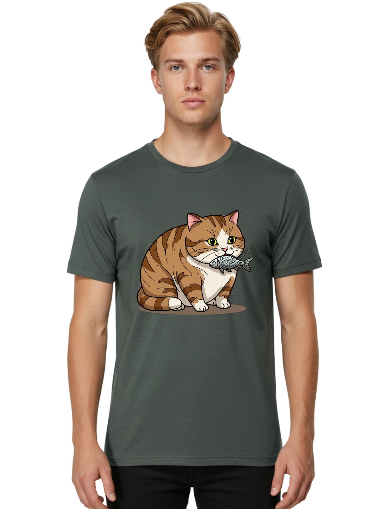 Cat-With-Fish-5 Men'S Graphic Tee, 100% Cotton, Comfortable Casual Summer Wear, Machine Washable, Vintage Camera, Old Camera, Antique Camera, Black Camera, Classic Photography, Photography Equipment, Nostalgic Device, Film Camera, Camera Art Bal993 29