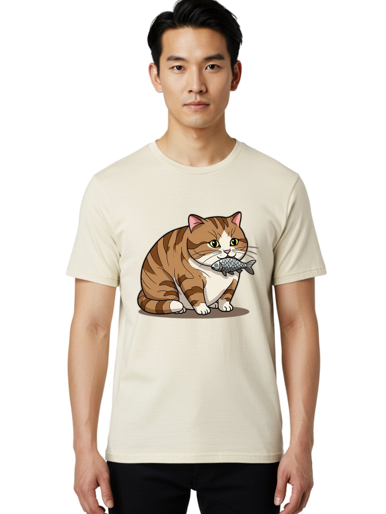 Cat-With-Fish-5 Men'S Graphic Tee, 100% Cotton, Comfortable Casual Summer Wear, Machine Washable, Vintage Camera, Old Camera, Antique Camera, Black Camera, Classic Photography, Photography Equipment, Nostalgic Device, Film Camera, Camera Art Bal993 27