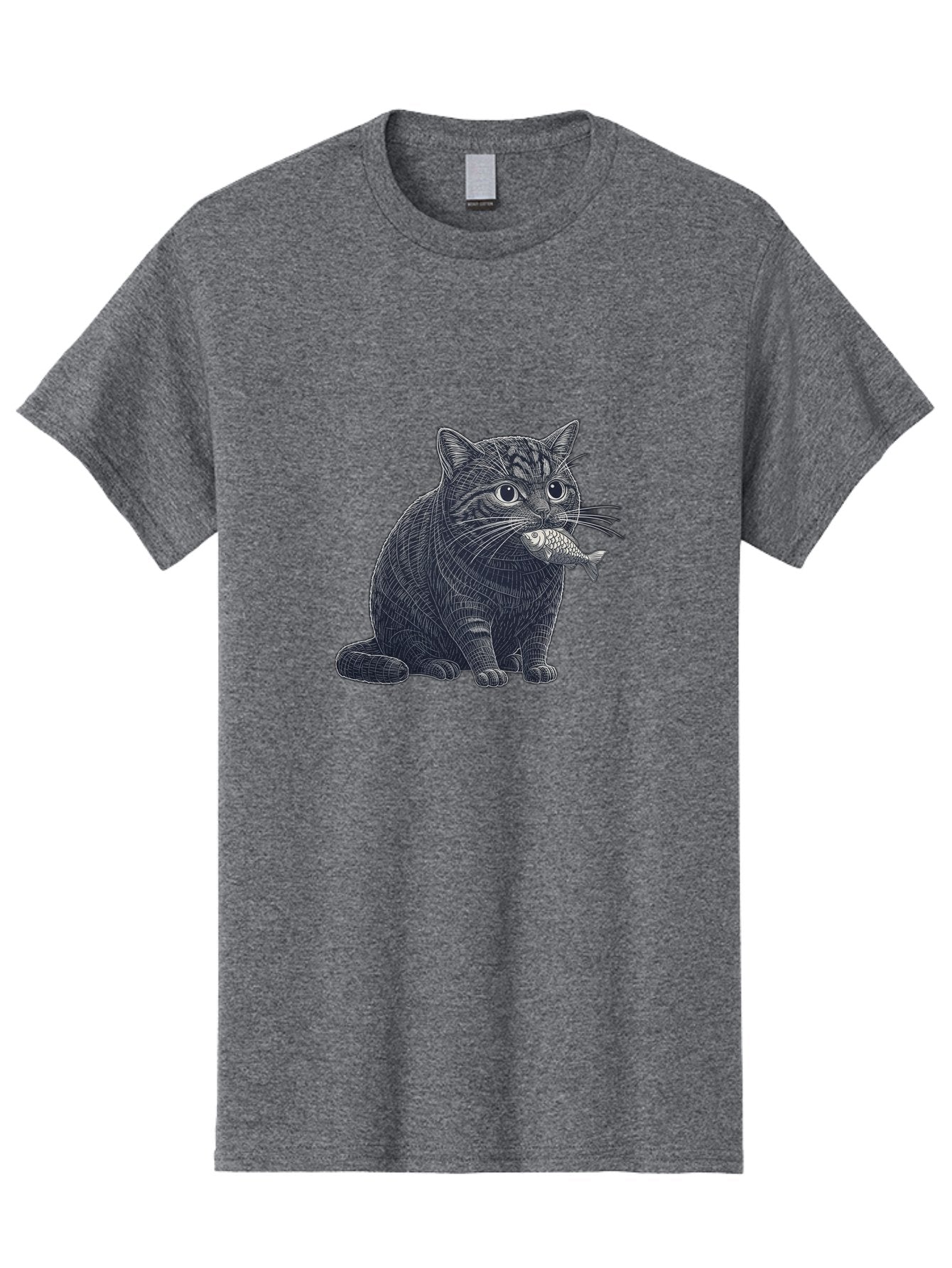 Cat-With-Fish-6 Men'S Graphic Tee, 100% Cotton, Comfortable Casual Summer Wear, Machine Washable, Vintage Camera, Old Camera, Antique Camera, Black Camera, Classic Photography, Photography Equipment, Nostalgic Device, Film Camera, Camera Art Bal994 15