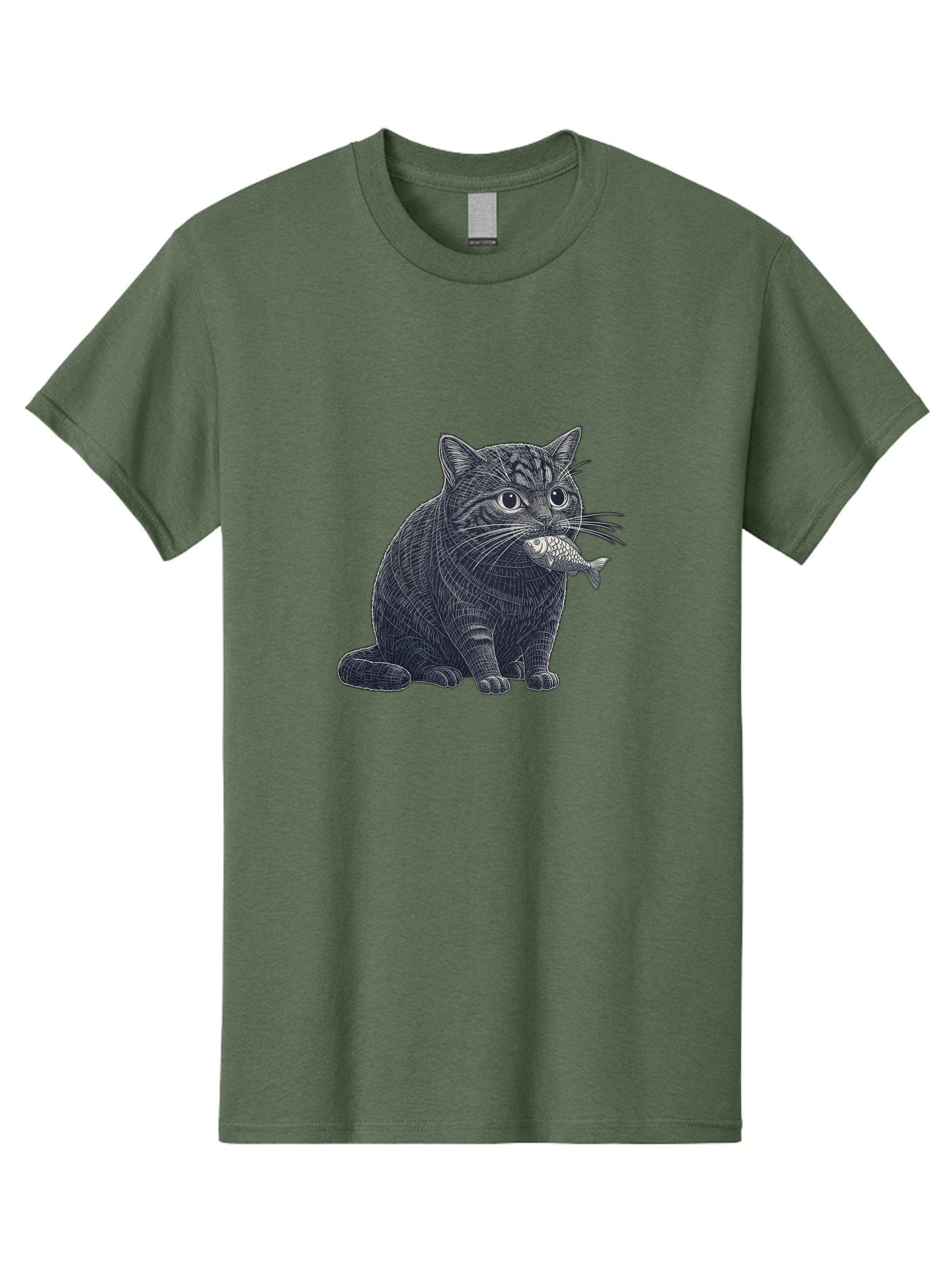 Cat-With-Fish-6 Men'S Graphic Tee, 100% Cotton, Comfortable Casual Summer Wear, Machine Washable, Vintage Camera, Old Camera, Antique Camera, Black Camera, Classic Photography, Photography Equipment, Nostalgic Device, Film Camera, Camera Art Bal994 12