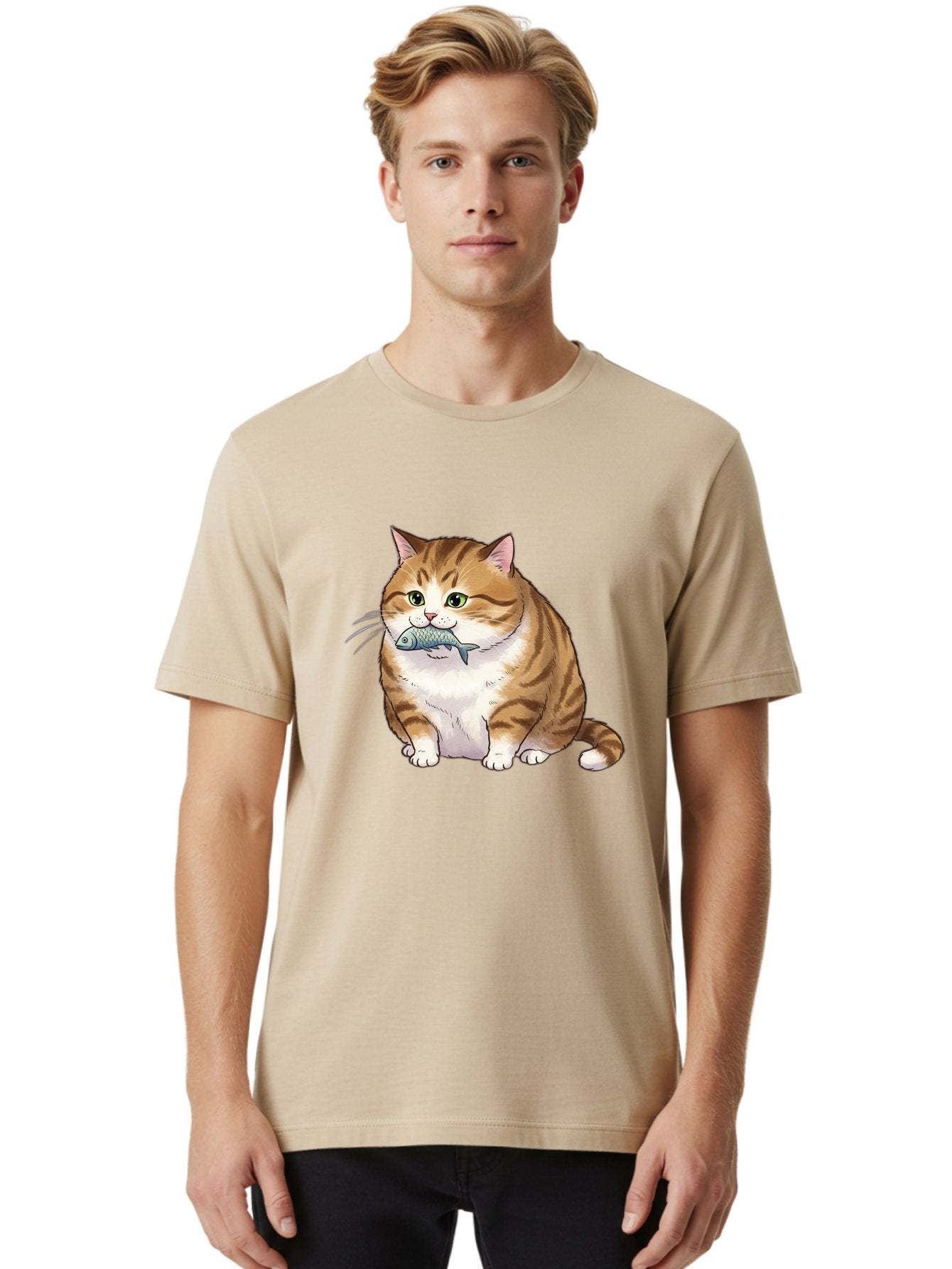 Cat-With-Fish-7 Men'S Graphic Tee, 100% Cotton, Comfortable Casual Summer Wear, Machine Washable, Vintage Camera, Old Camera, Antique Camera, Black Camera, Classic Photography, Photography Equipment, Nostalgic Device, Film Camera, Camera Art Bal995 30