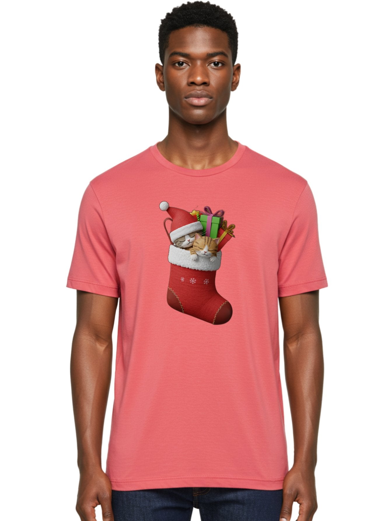 Cats-In-Christmas-Stocking Men'S Graphic Tee, 100% Cotton, Comfortable Casual Summer Wear, Machine Washable, Vintage Camera, Old Camera, Antique Camera, Black Camera, Classic Photography, Photography Equipment, Nostalgic Device, Film Camera, Bam000 29