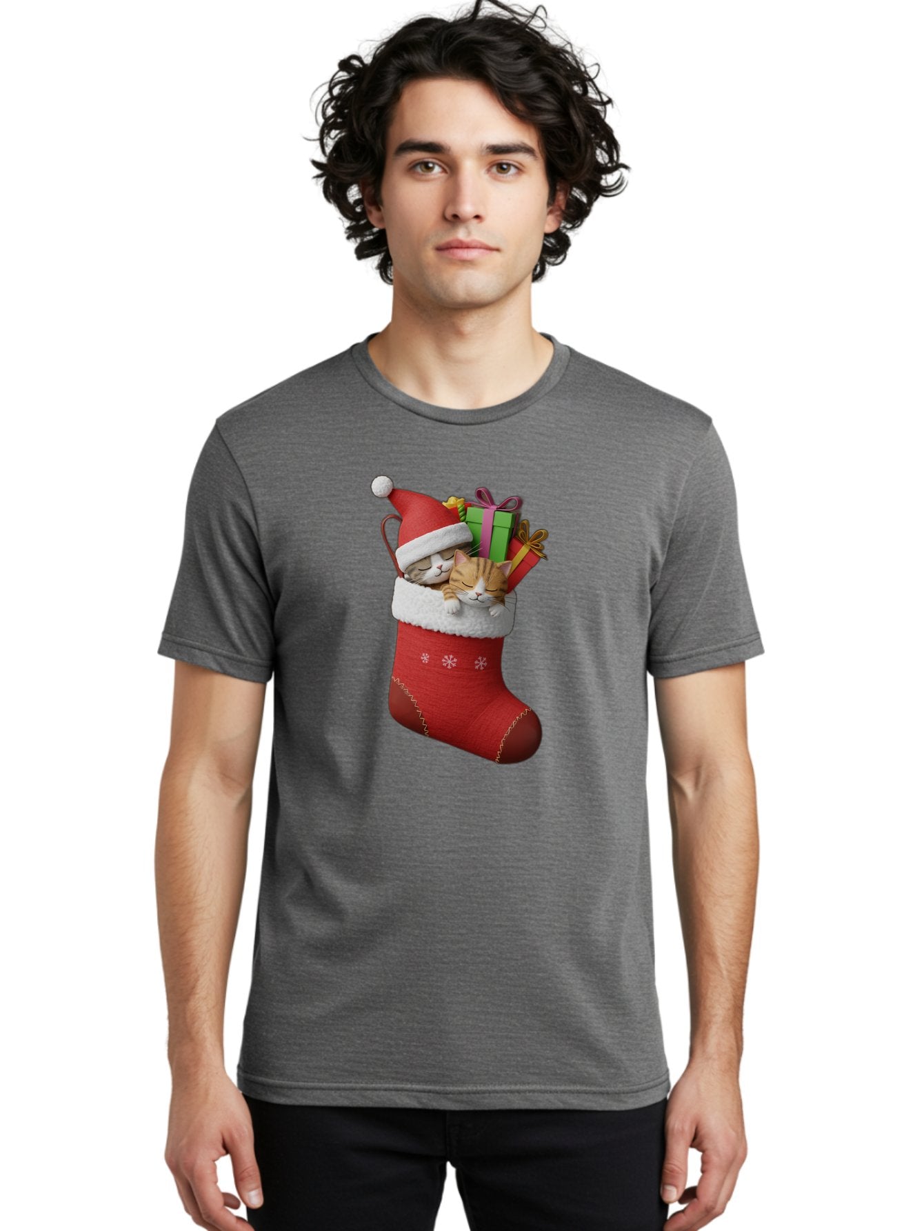 Cats-In-Christmas-Stocking Men'S Graphic Tee, 100% Cotton, Comfortable Casual Summer Wear, Machine Washable, Vintage Camera, Old Camera, Antique Camera, Black Camera, Classic Photography, Photography Equipment, Nostalgic Device, Film Camera, Bam000 26