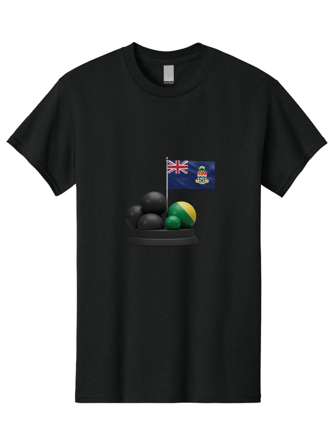 Cayman-Islands-Flag-With-Snooker-Balls Men'S Graphic Tee, 100% Cotton, Comfortable Casual Summer Wear, Machine Washable, Vintage Camera, Old Camera, Antique Camera, Black Camera, Classic Photography, Photography Equipment, Nostalgic Device, Bam001 14
