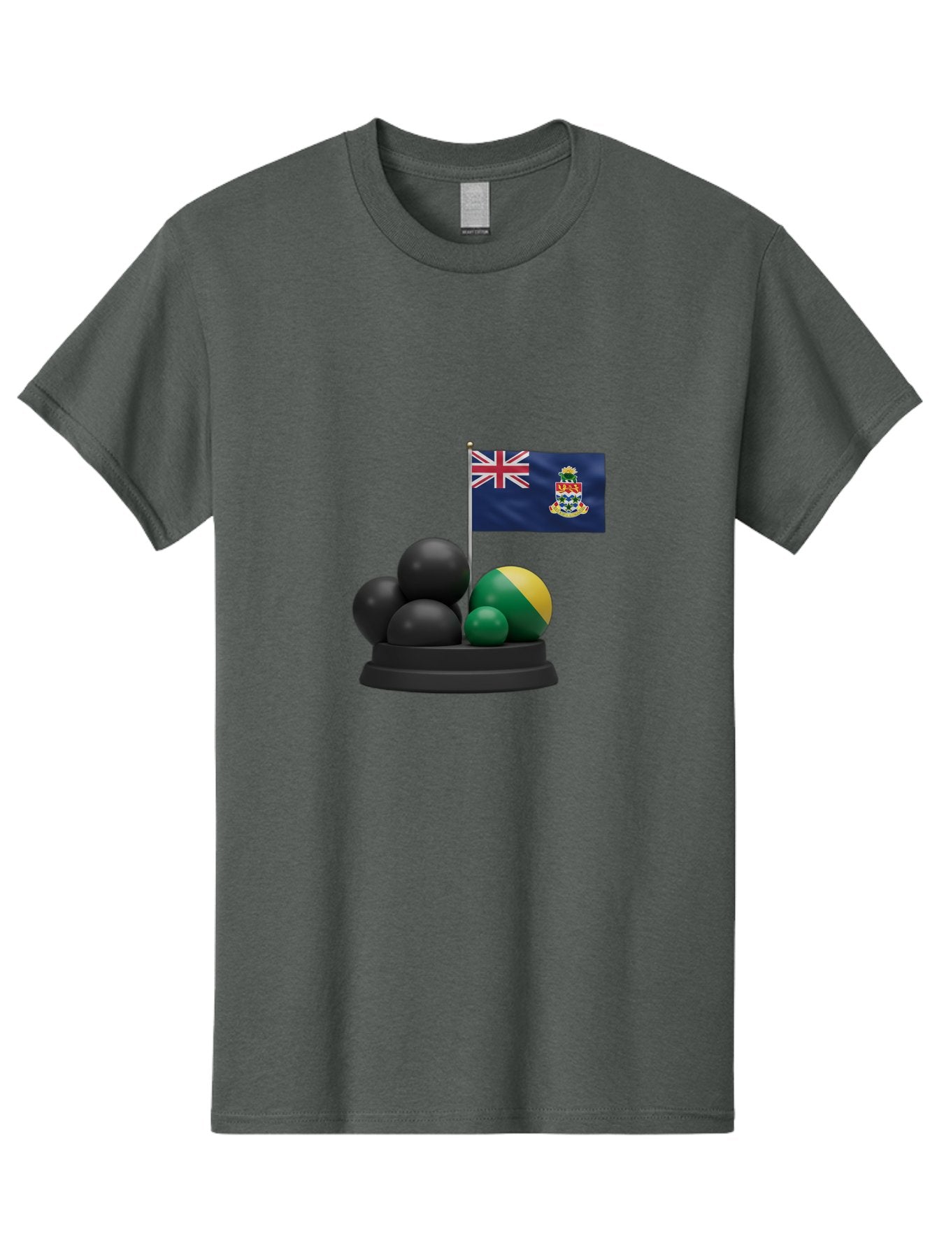 Cayman-Islands-Flag-With-Snooker-Balls Men'S Graphic Tee, 100% Cotton, Comfortable Casual Summer Wear, Machine Washable, Vintage Camera, Old Camera, Antique Camera, Black Camera, Classic Photography, Photography Equipment, Nostalgic Device, Bam001