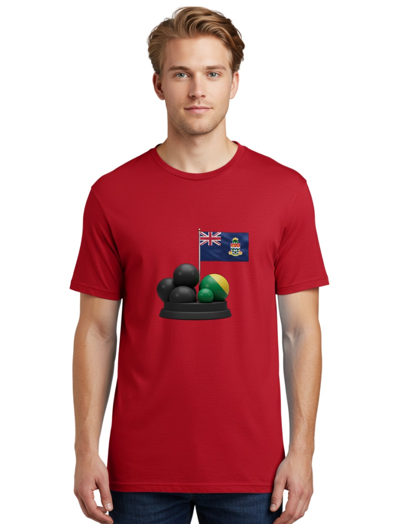 Cayman-Islands-Flag-With-Snooker-Balls Men'S Graphic Tee, 100% Cotton, Comfortable Casual Summer Wear, Machine Washable, Vintage Camera, Old Camera, Antique Camera, Black Camera, Classic Photography, Photography Equipment, Nostalgic Device, Bam001 20