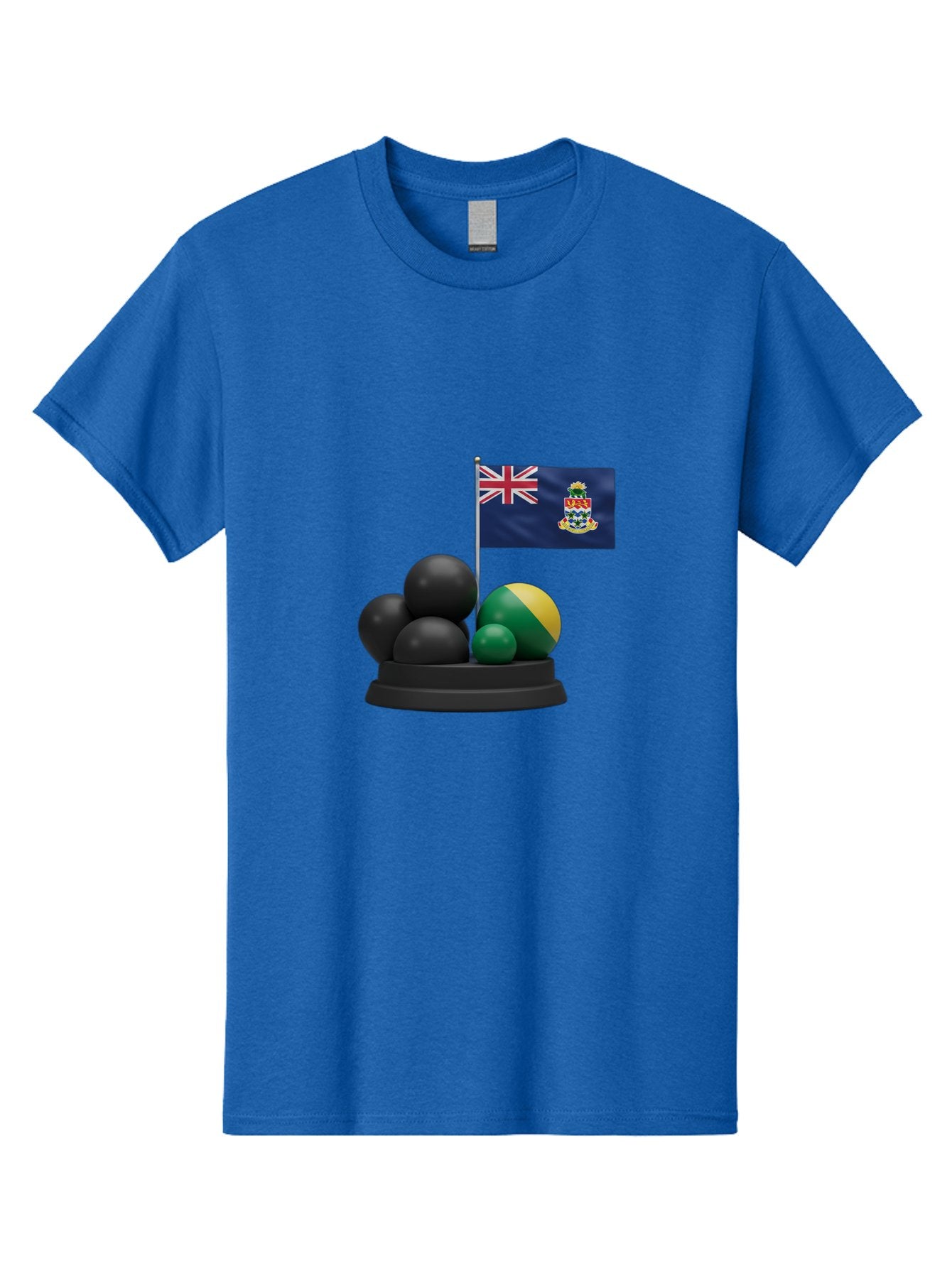 Cayman-Islands-Flag-With-Snooker-Balls Men'S Graphic Tee, 100% Cotton, Comfortable Casual Summer Wear, Machine Washable, Vintage Camera, Old Camera, Antique Camera, Black Camera, Classic Photography, Photography Equipment, Nostalgic Device, Bam001 3