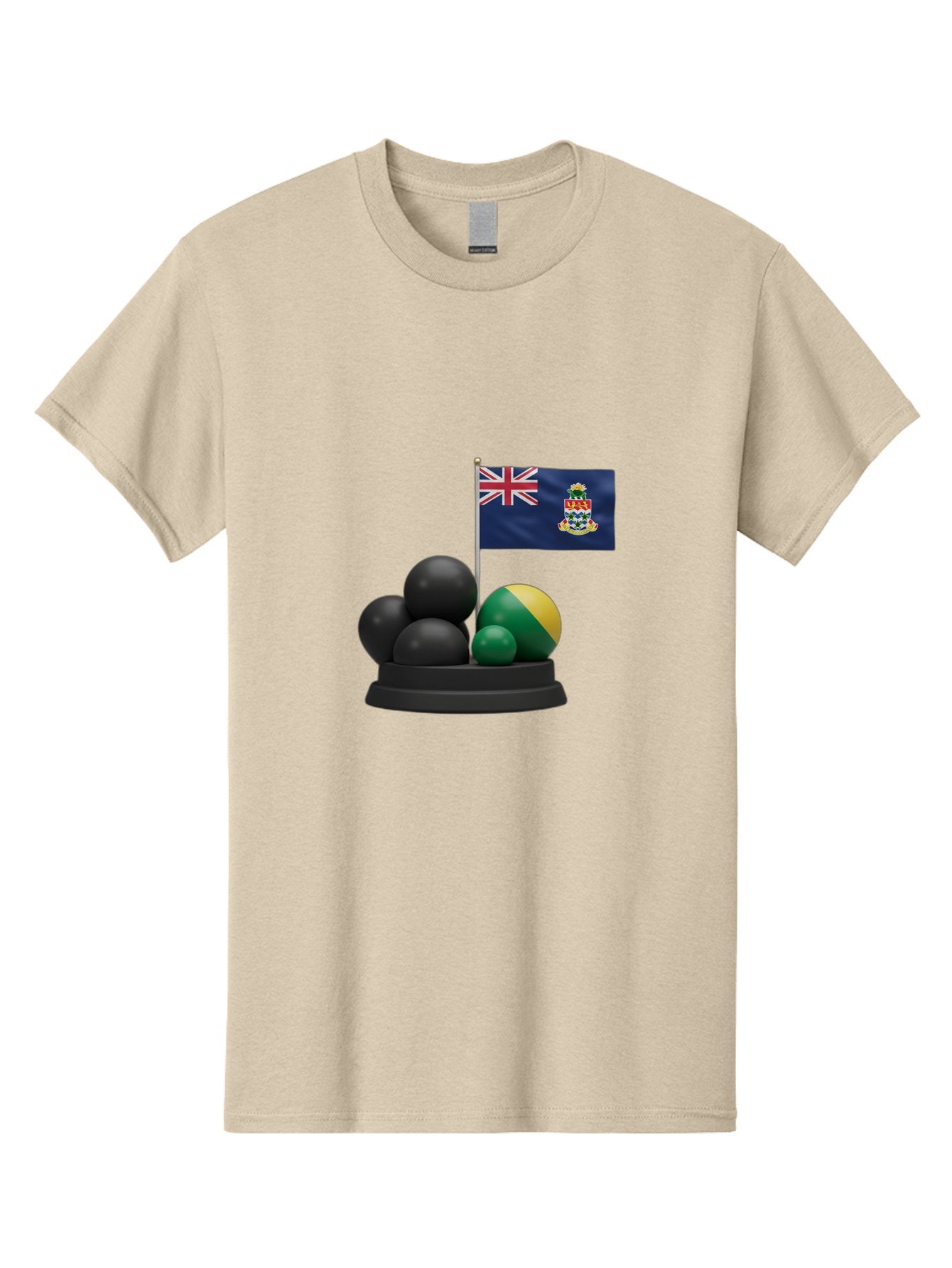 Cayman-Islands-Flag-With-Snooker-Balls Men'S Graphic Tee, 100% Cotton, Comfortable Casual Summer Wear, Machine Washable, Vintage Camera, Old Camera, Antique Camera, Black Camera, Classic Photography, Photography Equipment, Nostalgic Device, Bam001 6