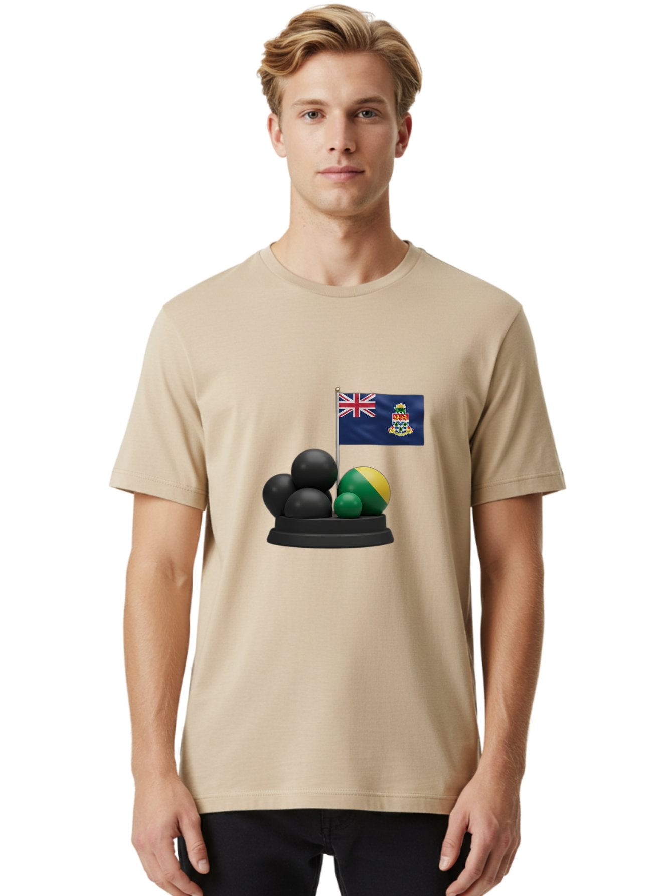 Cayman-Islands-Flag-With-Snooker-Balls Men'S Graphic Tee, 100% Cotton, Comfortable Casual Summer Wear, Machine Washable, Vintage Camera, Old Camera, Antique Camera, Black Camera, Classic Photography, Photography Equipment, Nostalgic Device, Bam001 24