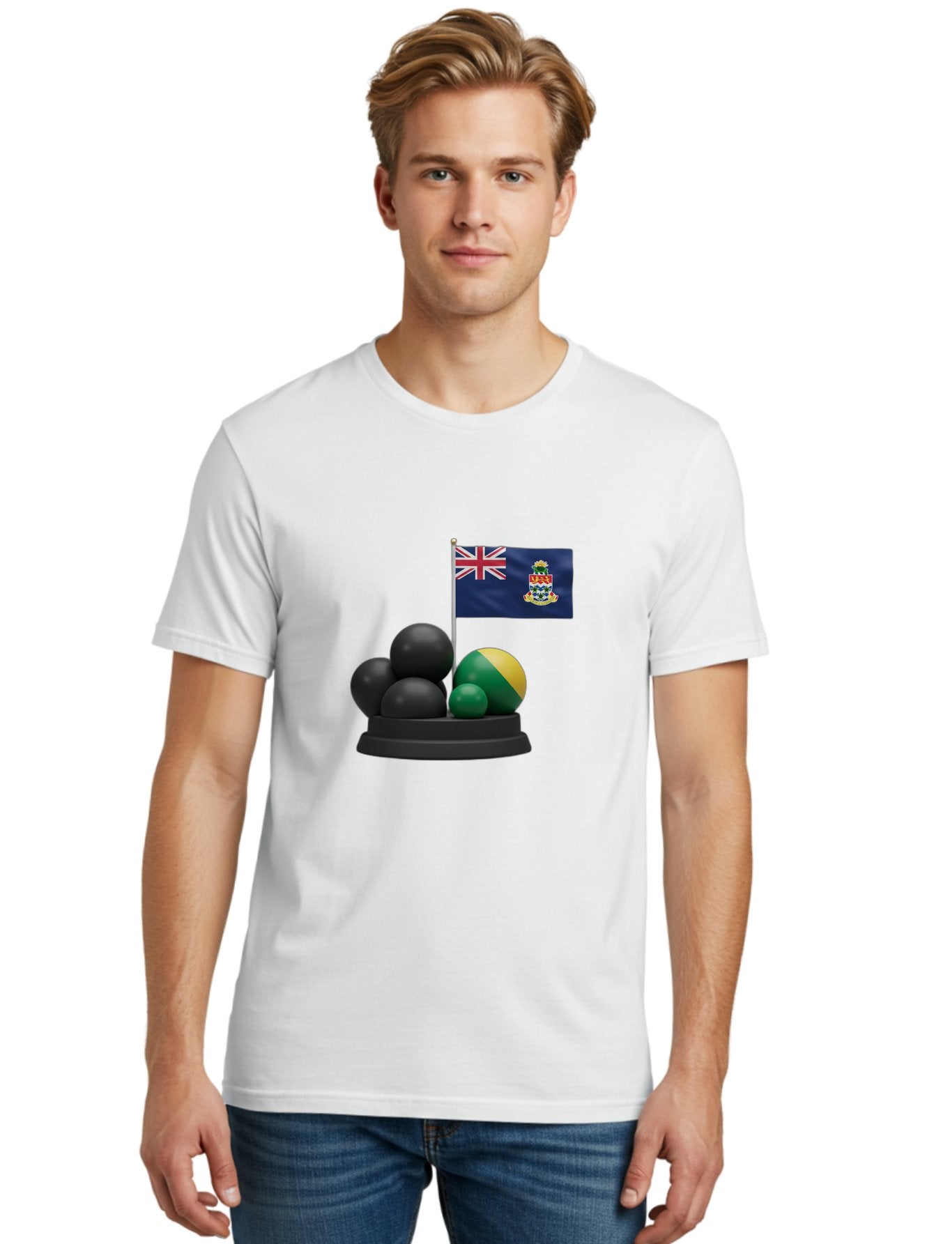 Cayman-Islands-Flag-With-Snooker-Balls Men'S Graphic Tee, 100% Cotton, Comfortable Casual Summer Wear, Machine Washable, Vintage Camera, Old Camera, Antique Camera, Black Camera, Classic Photography, Photography Equipment, Nostalgic Device, Bam001 18