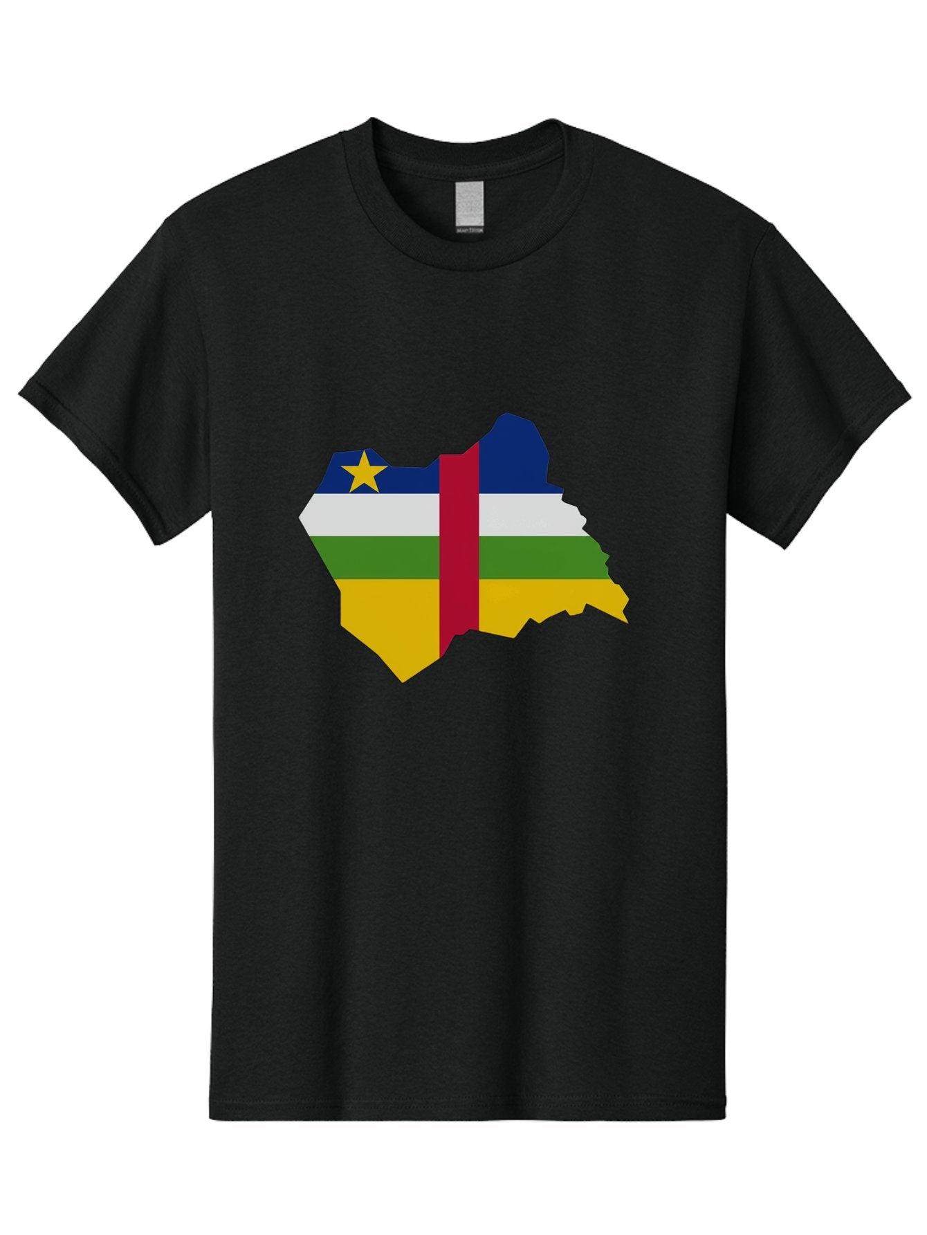 Central-African-Republic-Map-With-Flag Men'S Graphic Tee, 100% Cotton, Comfortable Casual Summer Wear, Machine Washable, Vintage Camera, Old Camera, Antique Camera, Black Camera, Classic Photography, Photography Equipment, Nostalgic Device, Bam005 14