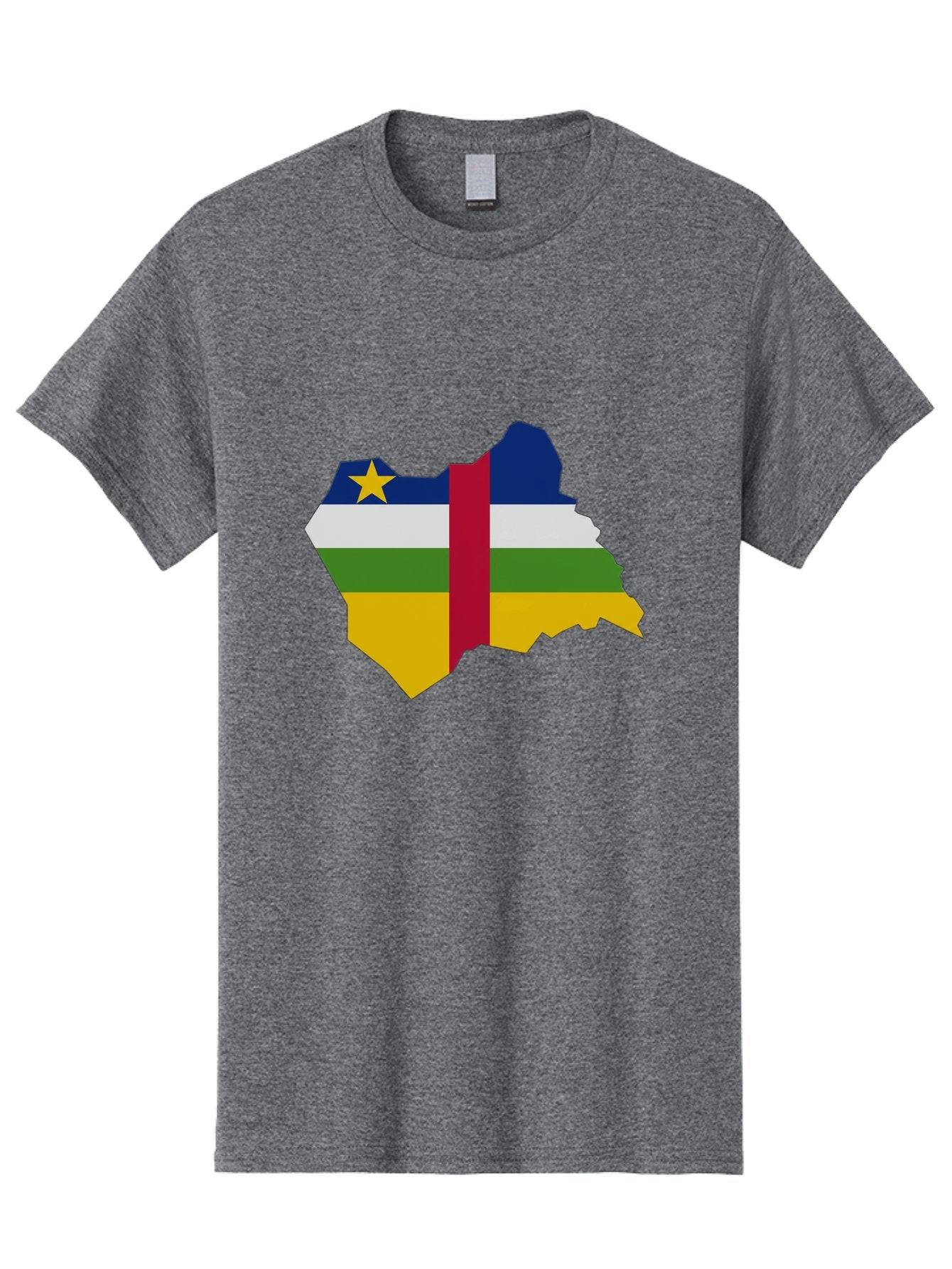 Central-African-Republic-Map-With-Flag Men'S Graphic Tee, 100% Cotton, Comfortable Casual Summer Wear, Machine Washable, Vintage Camera, Old Camera, Antique Camera, Black Camera, Classic Photography, Photography Equipment, Nostalgic Device, Bam005 15