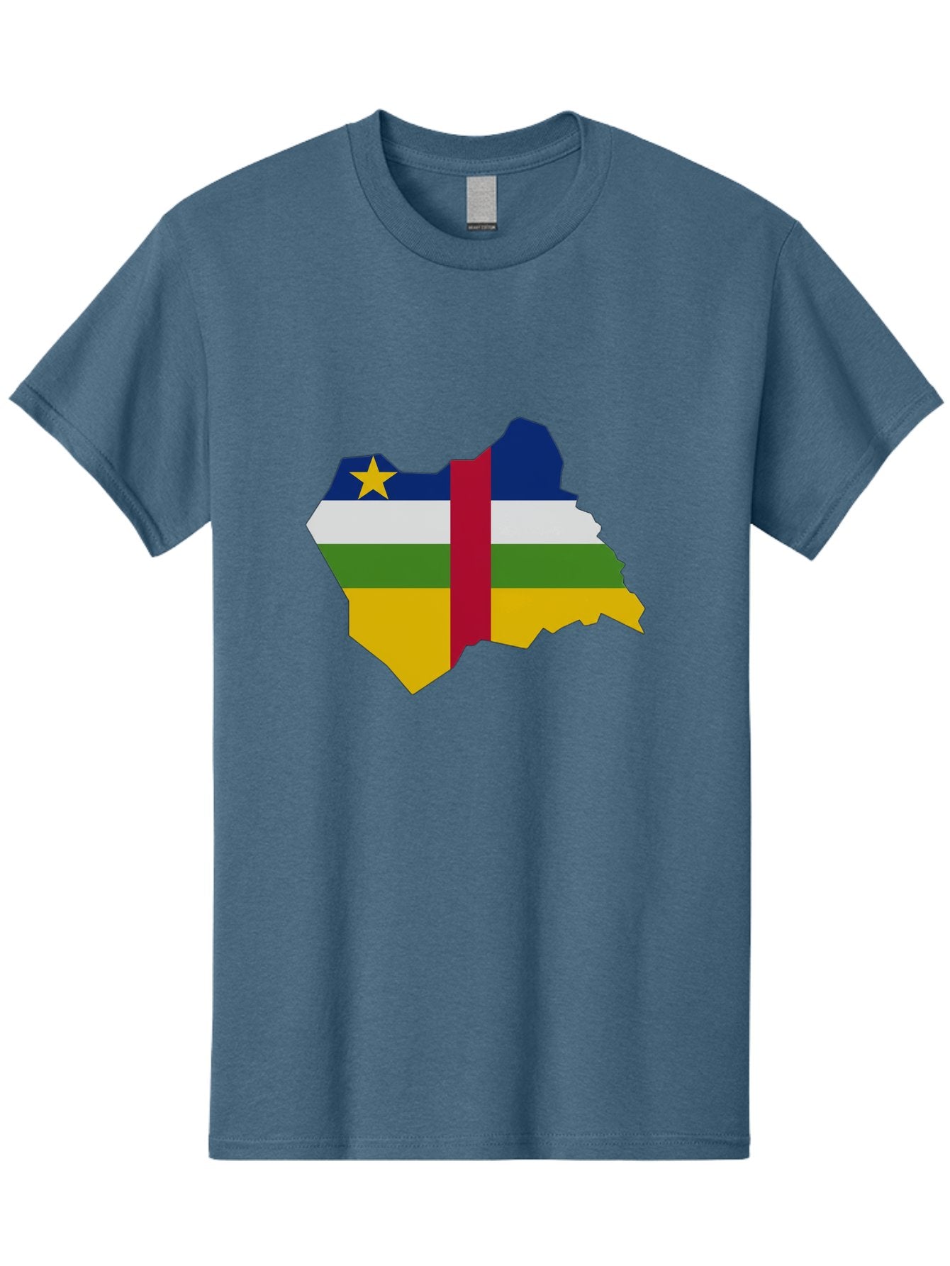 Central-African-Republic-Map-With-Flag Men'S Graphic Tee, 100% Cotton, Comfortable Casual Summer Wear, Machine Washable, Vintage Camera, Old Camera, Antique Camera, Black Camera, Classic Photography, Photography Equipment, Nostalgic Device, Bam005 5