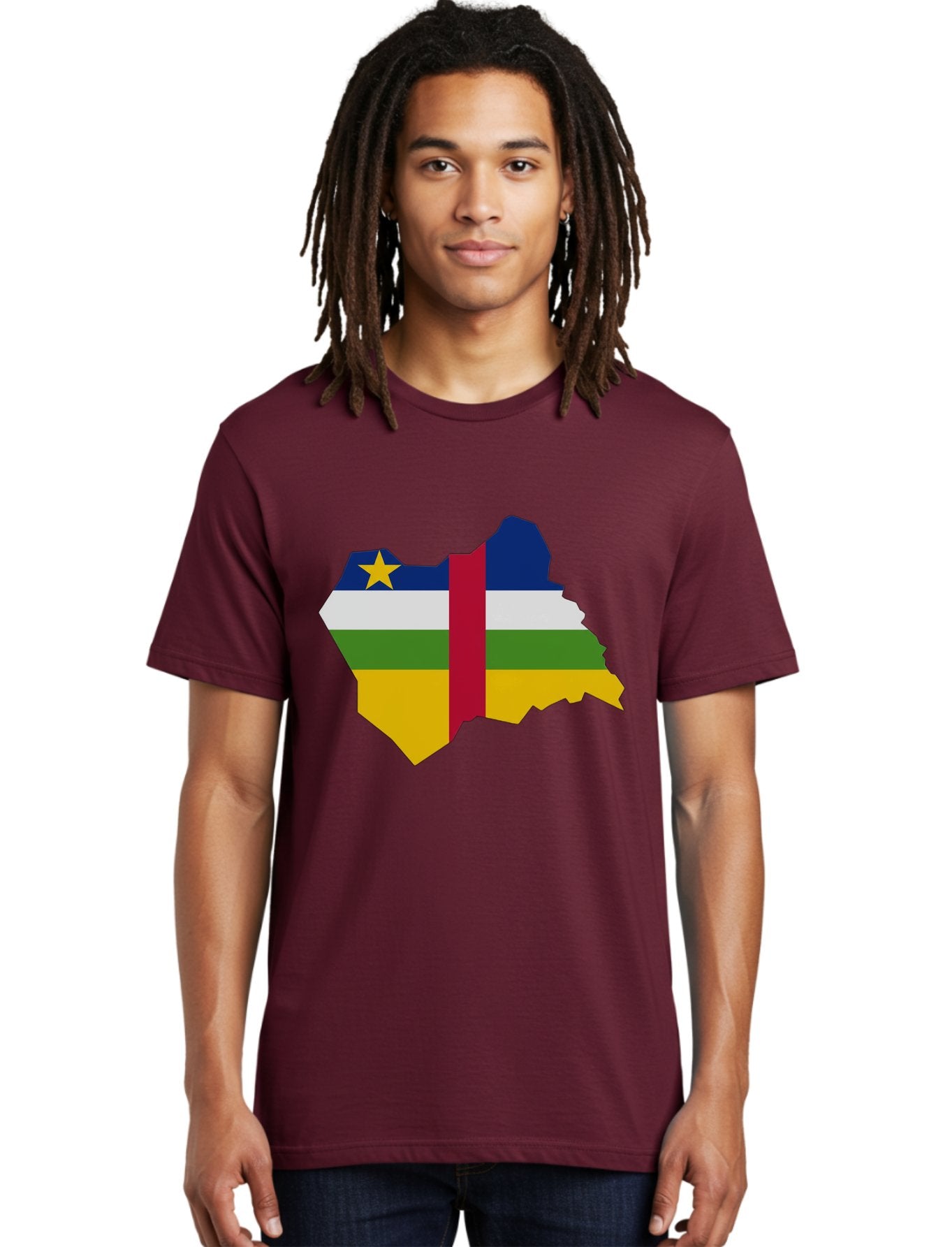 Central-African-Republic-Map-With-Flag Men'S Graphic Tee, 100% Cotton, Comfortable Casual Summer Wear, Machine Washable, Vintage Camera, Old Camera, Antique Camera, Black Camera, Classic Photography, Photography Equipment, Nostalgic Device, Bam005 19
