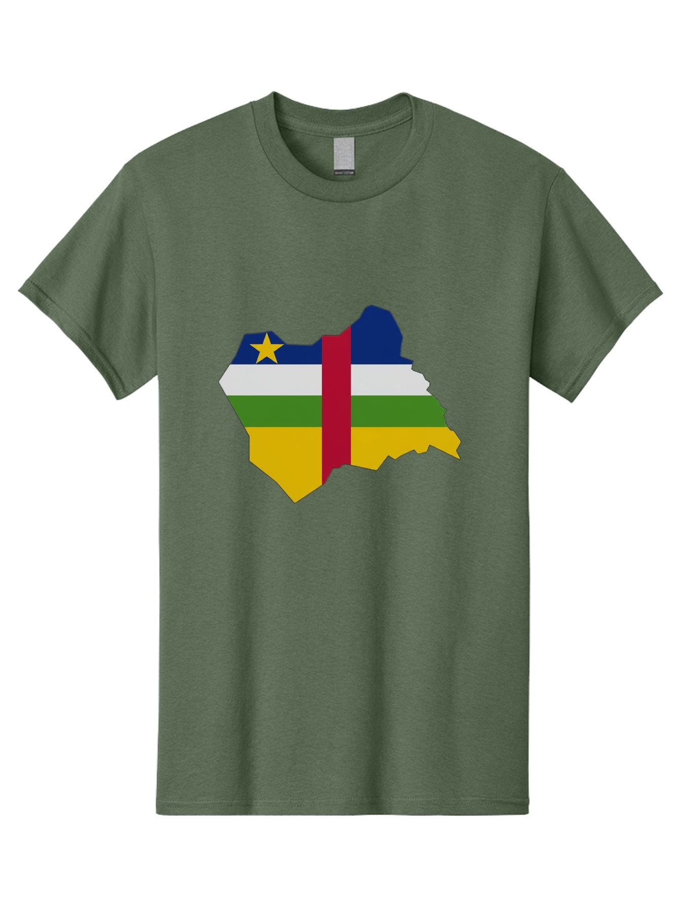 Central-African-Republic-Map-With-Flag Men'S Graphic Tee, 100% Cotton, Comfortable Casual Summer Wear, Machine Washable, Vintage Camera, Old Camera, Antique Camera, Black Camera, Classic Photography, Photography Equipment, Nostalgic Device, Bam005