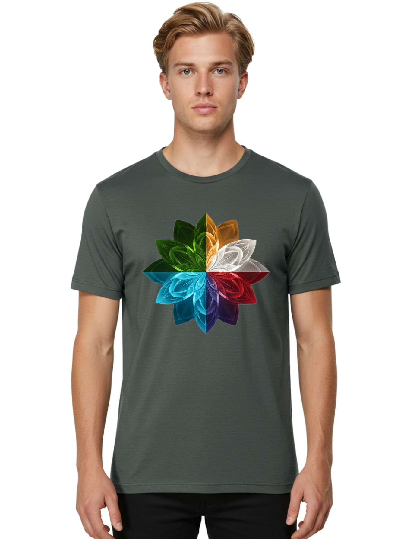 Chakra-Flower Men'S Graphic Tee, 100% Cotton, Comfortable Casual Summer Wear, Machine Washable, Vintage Camera, Old Camera, Antique Camera, Black Camera, Classic Photography, Photography Equipment, Nostalgic Device, Film Camera, Camera Art Bam007 24