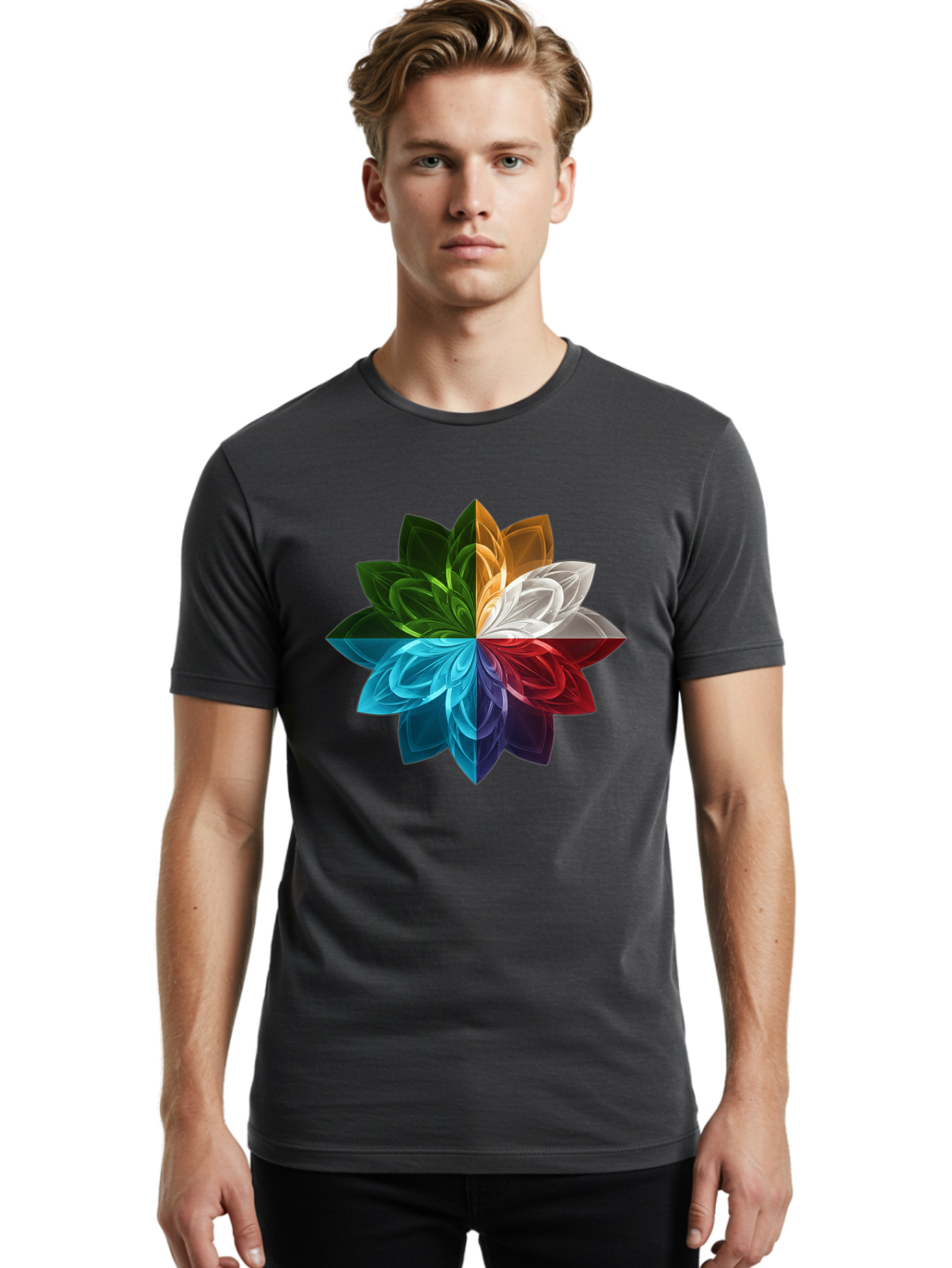 Chakra-Flower Men'S Graphic Tee, 100% Cotton, Comfortable Casual Summer Wear, Machine Washable, Vintage Camera, Old Camera, Antique Camera, Black Camera, Classic Photography, Photography Equipment, Nostalgic Device, Film Camera, Camera Art Bam007 29