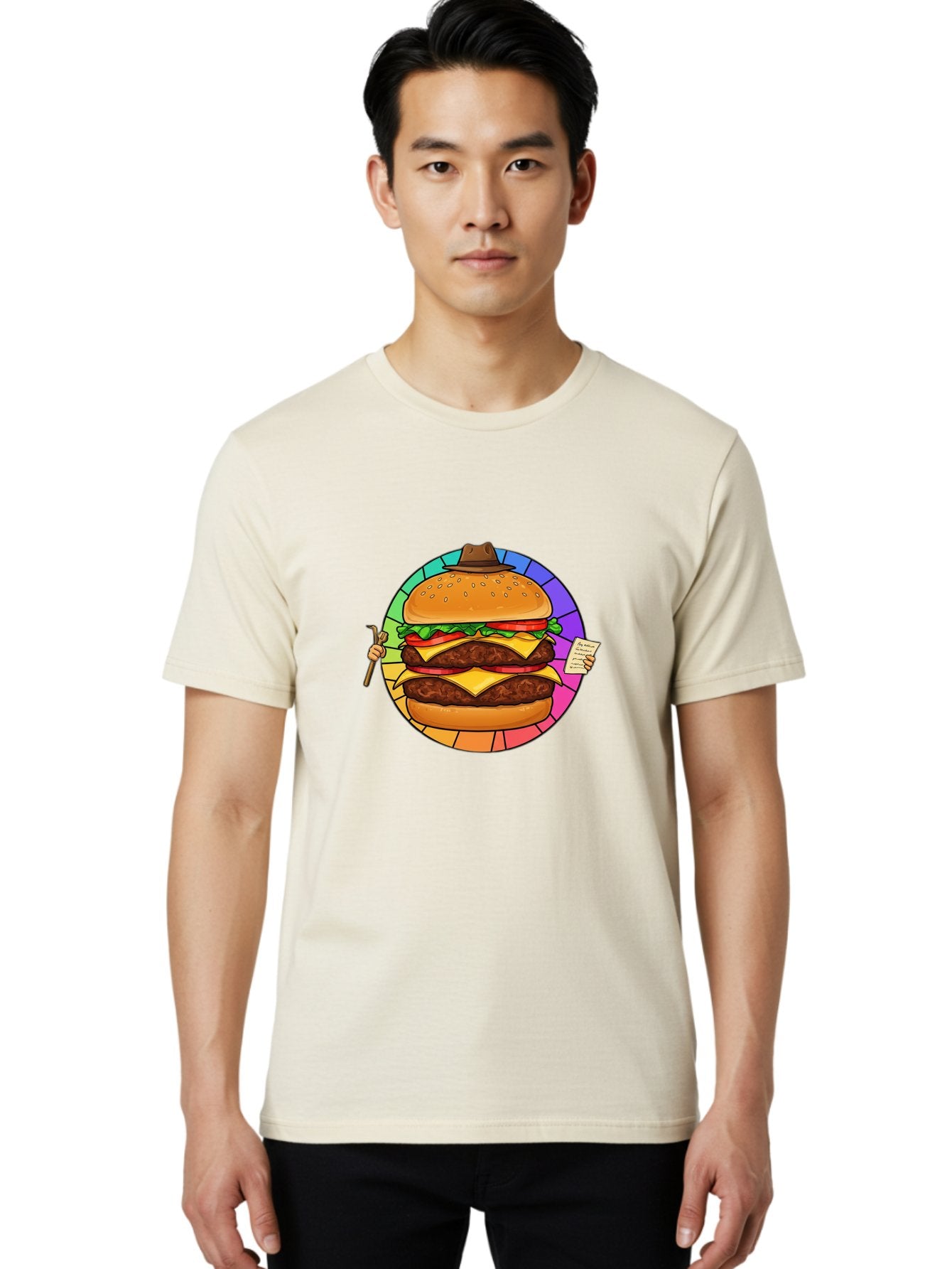 Cheeseburger-With-Cowboy-Hat Men'S Graphic Tee, 100% Cotton, Comfortable Casual Summer Wear, Machine Washable, Vintage Camera, Old Camera, Antique Camera, Black Camera, Classic Photography, Photography Equipment, Nostalgic Device, Film Camera, Bam008 17