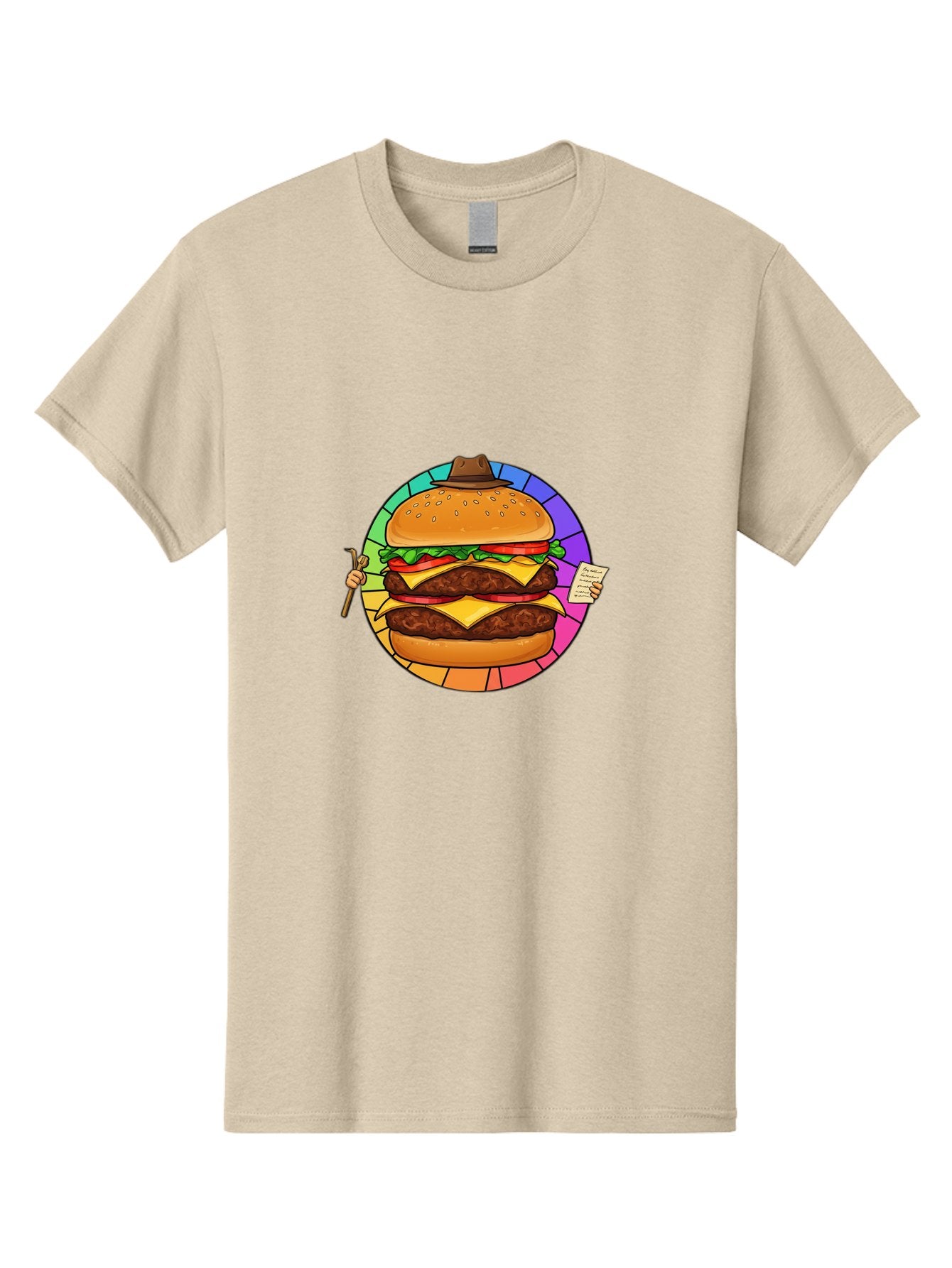 Cheeseburger-With-Cowboy-Hat Men'S Graphic Tee, 100% Cotton, Comfortable Casual Summer Wear, Machine Washable, Vintage Camera, Old Camera, Antique Camera, Black Camera, Classic Photography, Photography Equipment, Nostalgic Device, Film Camera, Bam008 3