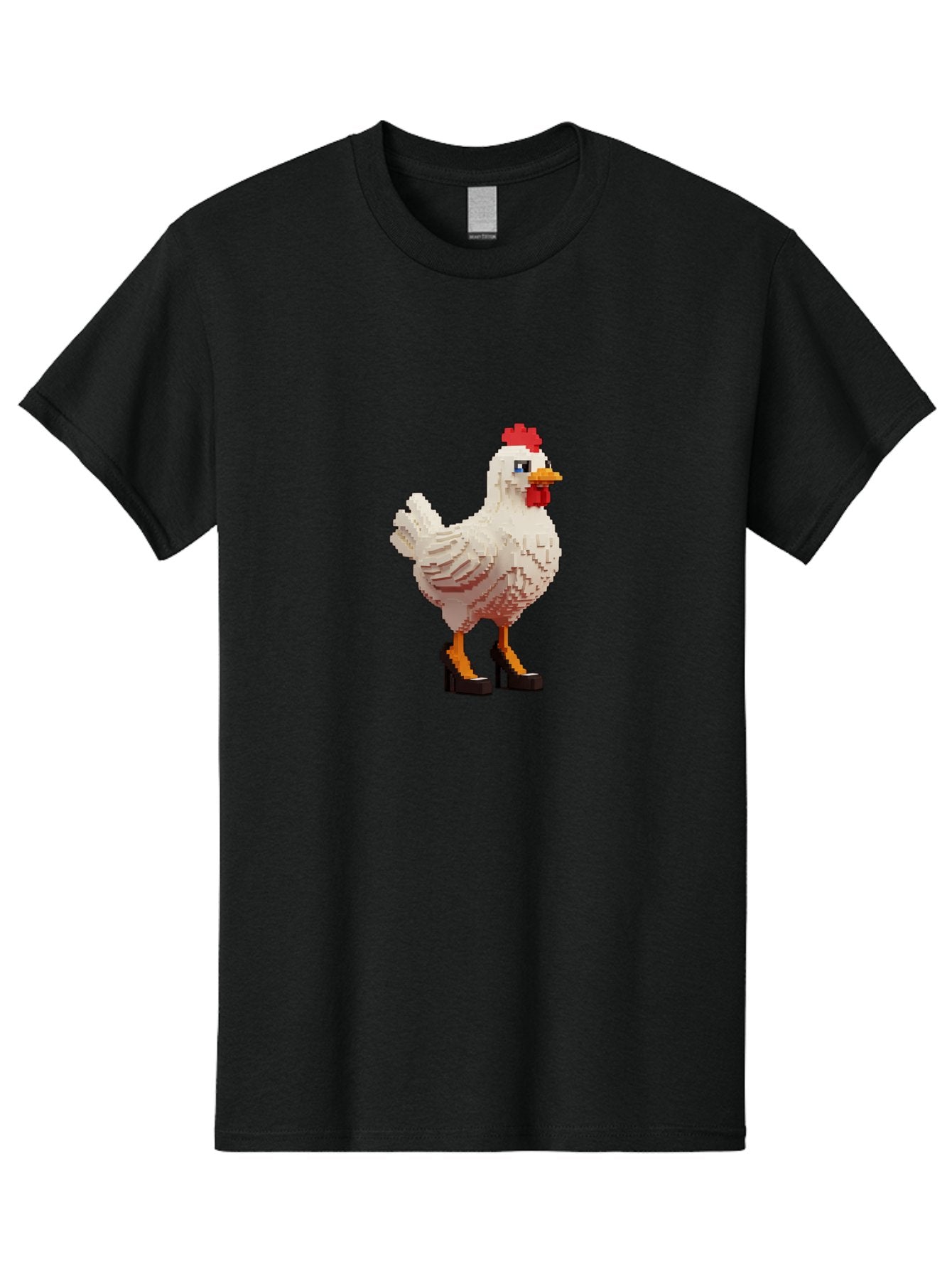 Chicken-High-Heels-1 Men'S Graphic Tee, 100% Cotton, Comfortable Casual Summer Wear, Machine Washable, Vintage Camera, Old Camera, Antique Camera, Black Camera, Classic Photography, Photography Equipment, Nostalgic Device, Film Camera, Bam011 9