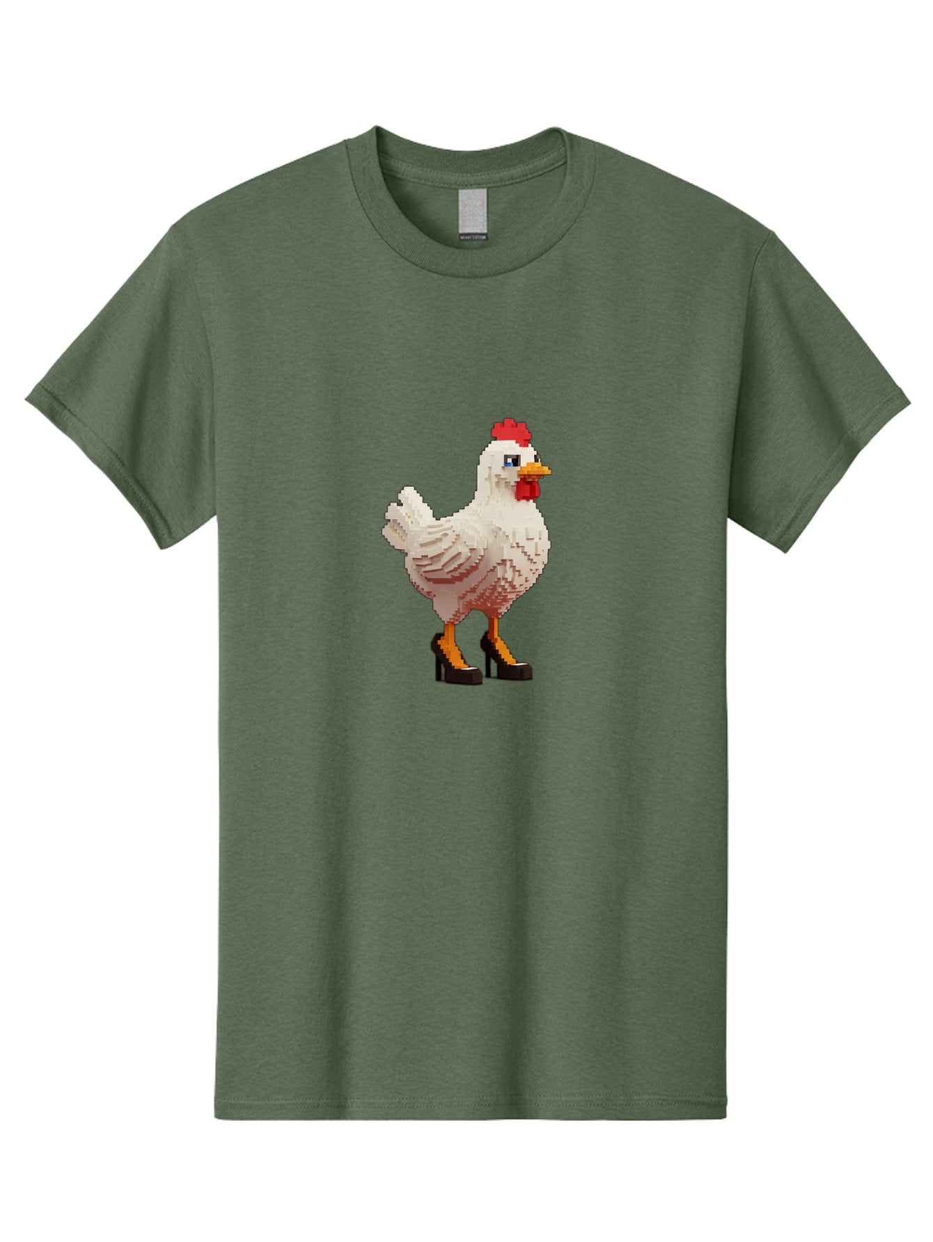 Chicken-High-Heels-1 Men'S Graphic Tee, 100% Cotton, Comfortable Casual Summer Wear, Machine Washable, Vintage Camera, Old Camera, Antique Camera, Black Camera, Classic Photography, Photography Equipment, Nostalgic Device, Film Camera, Bam011 3