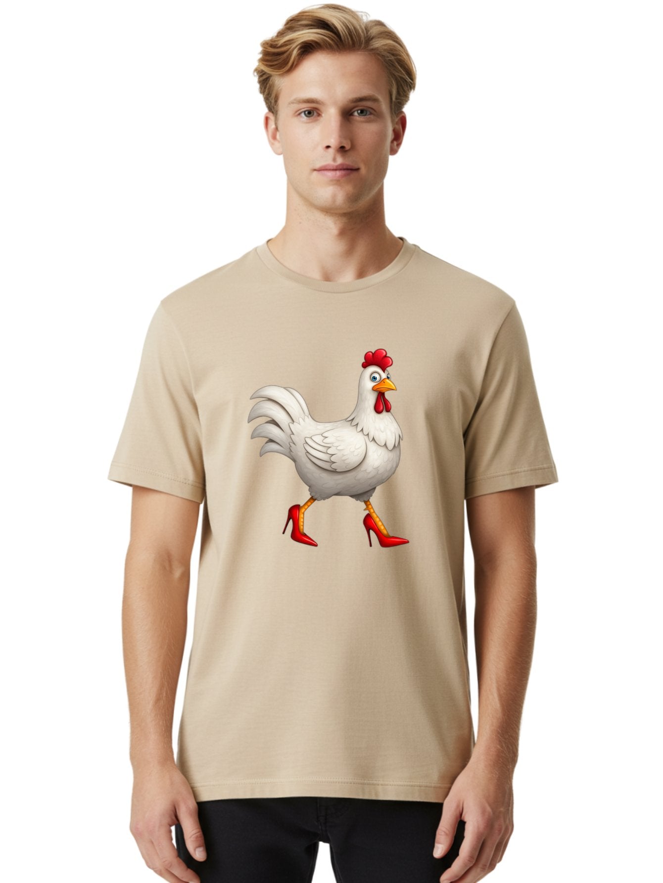 Chicken-High-Heels Men'S Graphic Tee, 100% Cotton, Comfortable Casual Summer Wear, Machine Washable, Vintage Camera, Old Camera, Antique Camera, Black Camera, Classic Photography, Photography Equipment, Nostalgic Device, Film Camera, Bam012 22