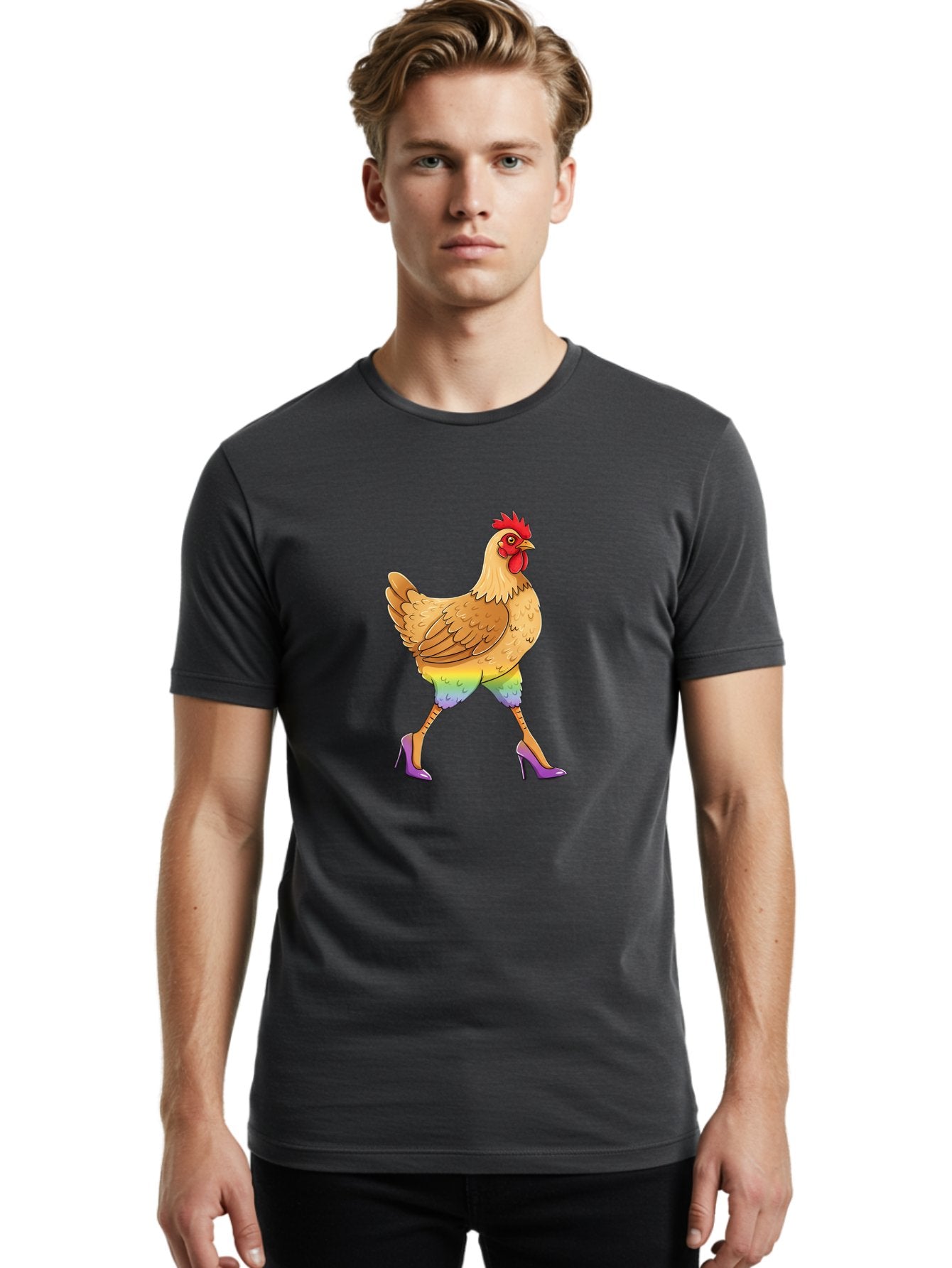 Chicken-In-Heels Men'S Graphic Tee, 100% Cotton, Comfortable Casual Summer Wear, Machine Washable, Vintage Camera, Old Camera, Antique Camera, Black Camera, Classic Photography, Photography Equipment, Nostalgic Device, Film Camera, Camera Art Bam015 30