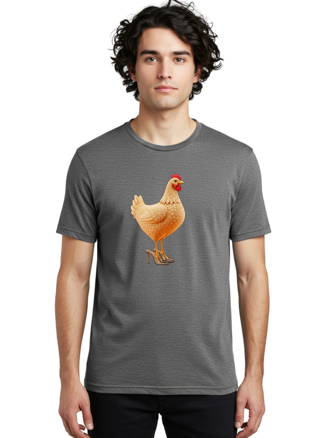 Chicken-In-High-Heels-1 Men'S Graphic Tee, 100% Cotton, Comfortable Casual Summer Wear, Machine Washable, Vintage Camera, Old Camera, Antique Camera, Black Camera, Classic Photography, Photography Equipment, Nostalgic Device, Film Camera, Bam016 20