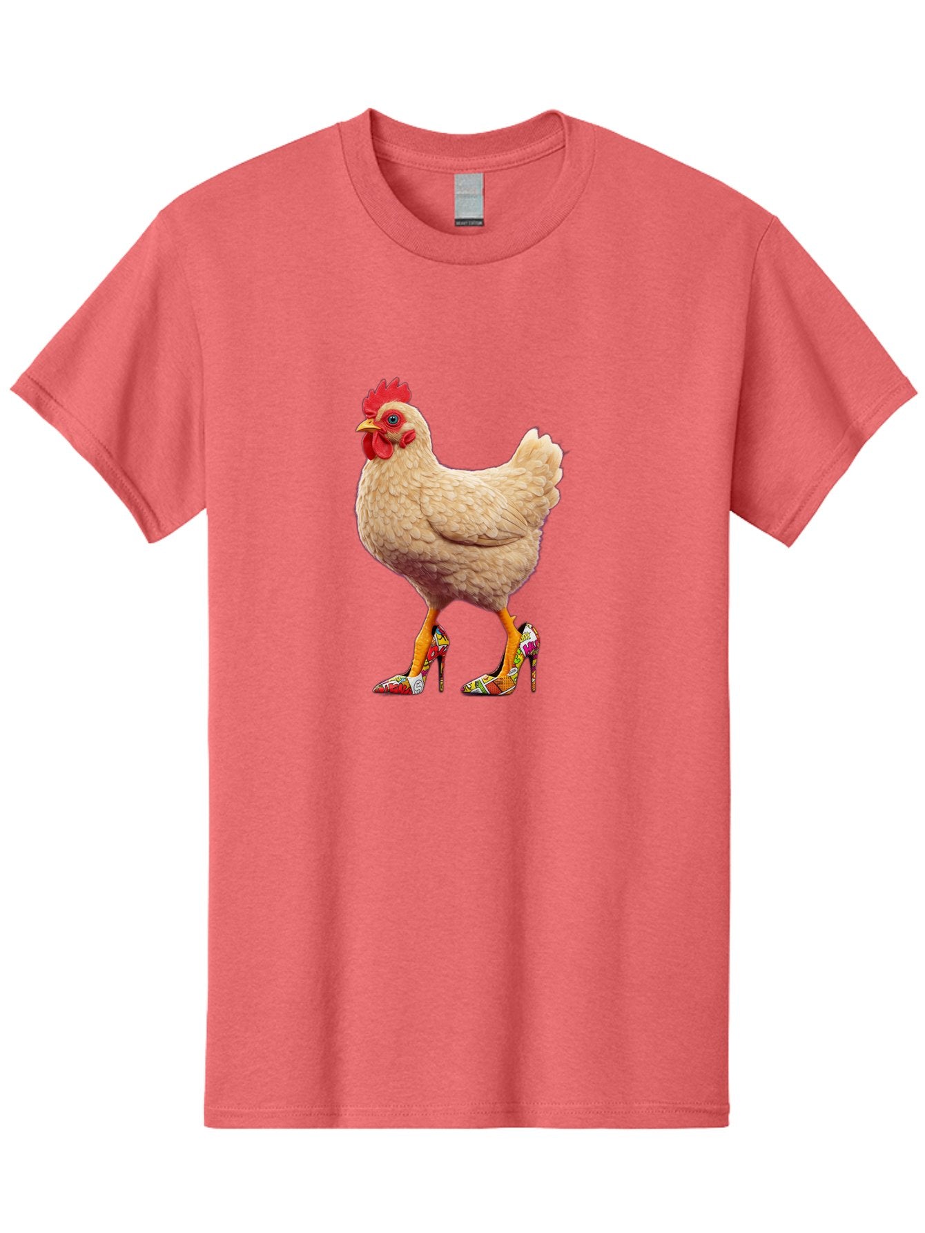 Chicken-In-High-Heels-2 Men'S Graphic Tee, 100% Cotton, Comfortable Casual Summer Wear, Machine Washable, Vintage Camera, Old Camera, Antique Camera, Black Camera, Classic Photography, Photography Equipment, Nostalgic Device, Film Camera, Bam017