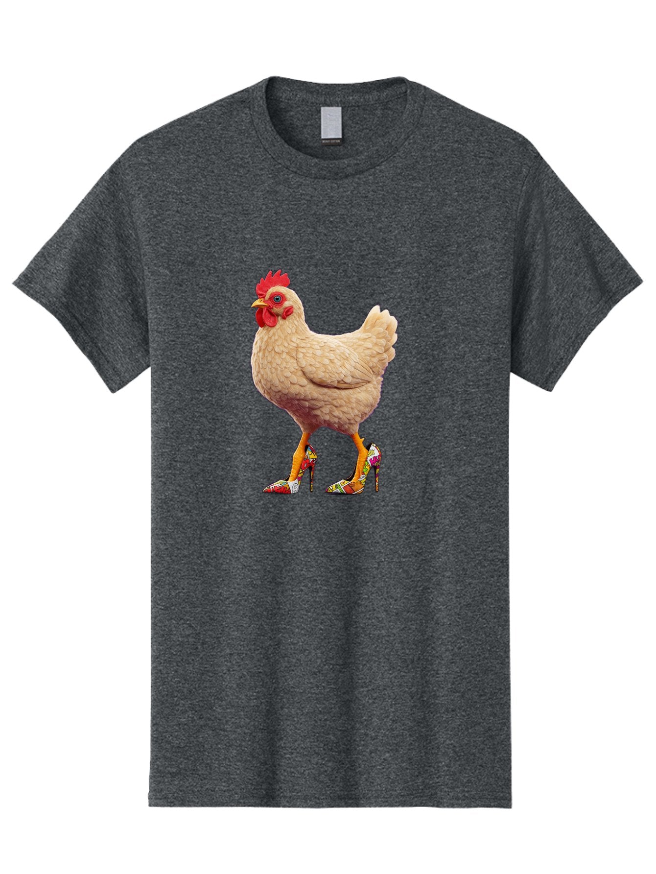 Chicken-In-High-Heels-2 Men'S Graphic Tee, 100% Cotton, Comfortable Casual Summer Wear, Machine Washable, Vintage Camera, Old Camera, Antique Camera, Black Camera, Classic Photography, Photography Equipment, Nostalgic Device, Film Camera, Bam017