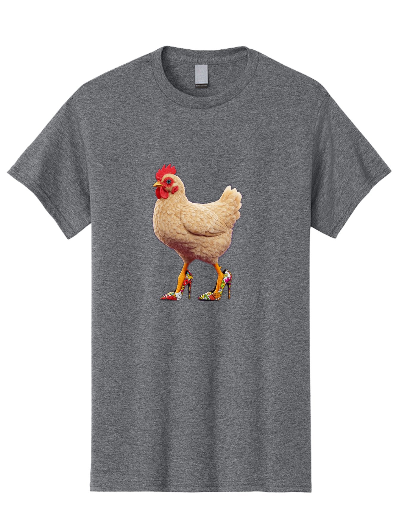 Chicken-In-High-Heels-2 Men'S Graphic Tee, 100% Cotton, Comfortable Casual Summer Wear, Machine Washable, Vintage Camera, Old Camera, Antique Camera, Black Camera, Classic Photography, Photography Equipment, Nostalgic Device, Film Camera, Bam017 12